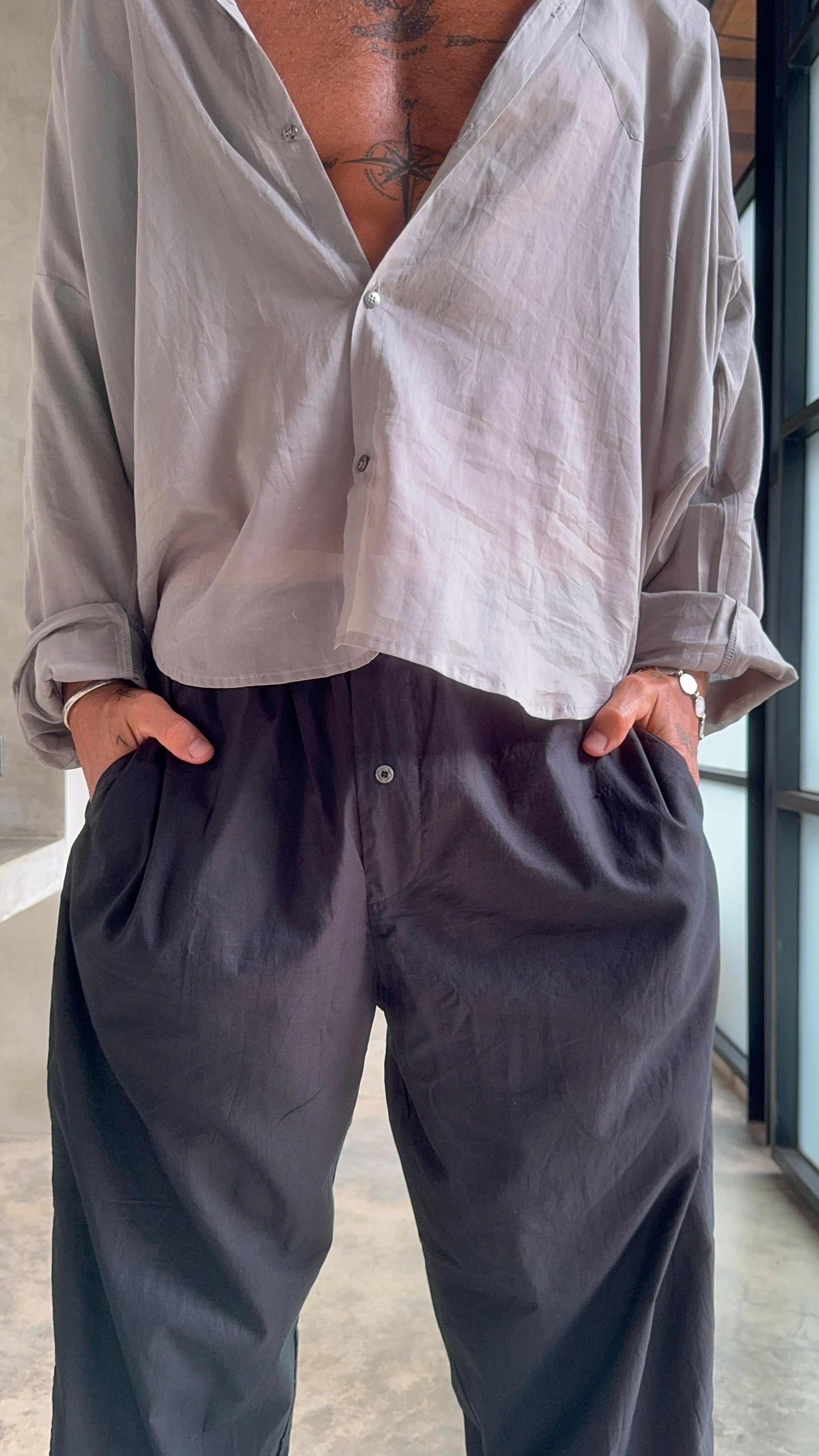 Muka Shirt Cotton Bubble Men