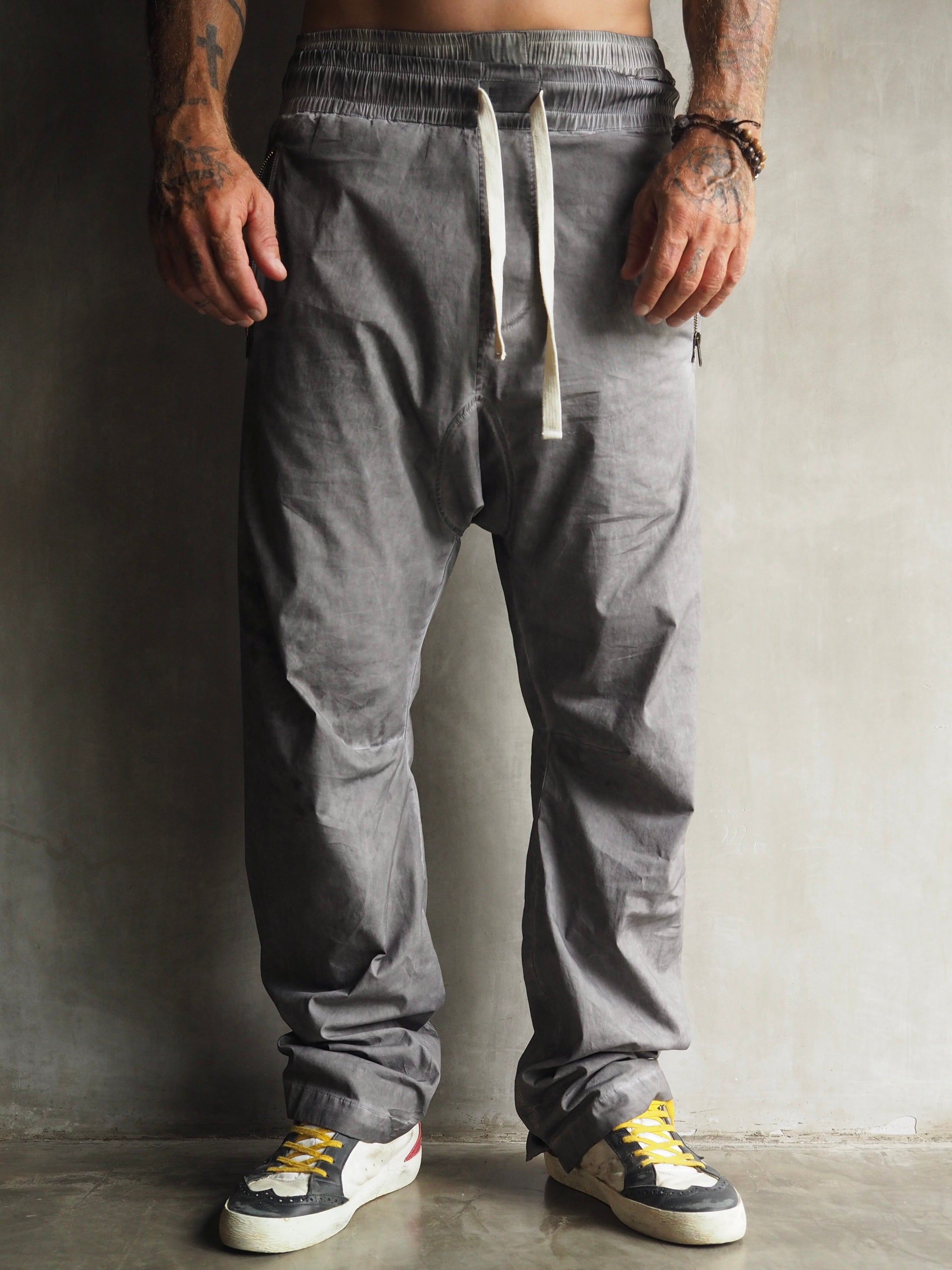 Muka Pants Zipper Cotton Men