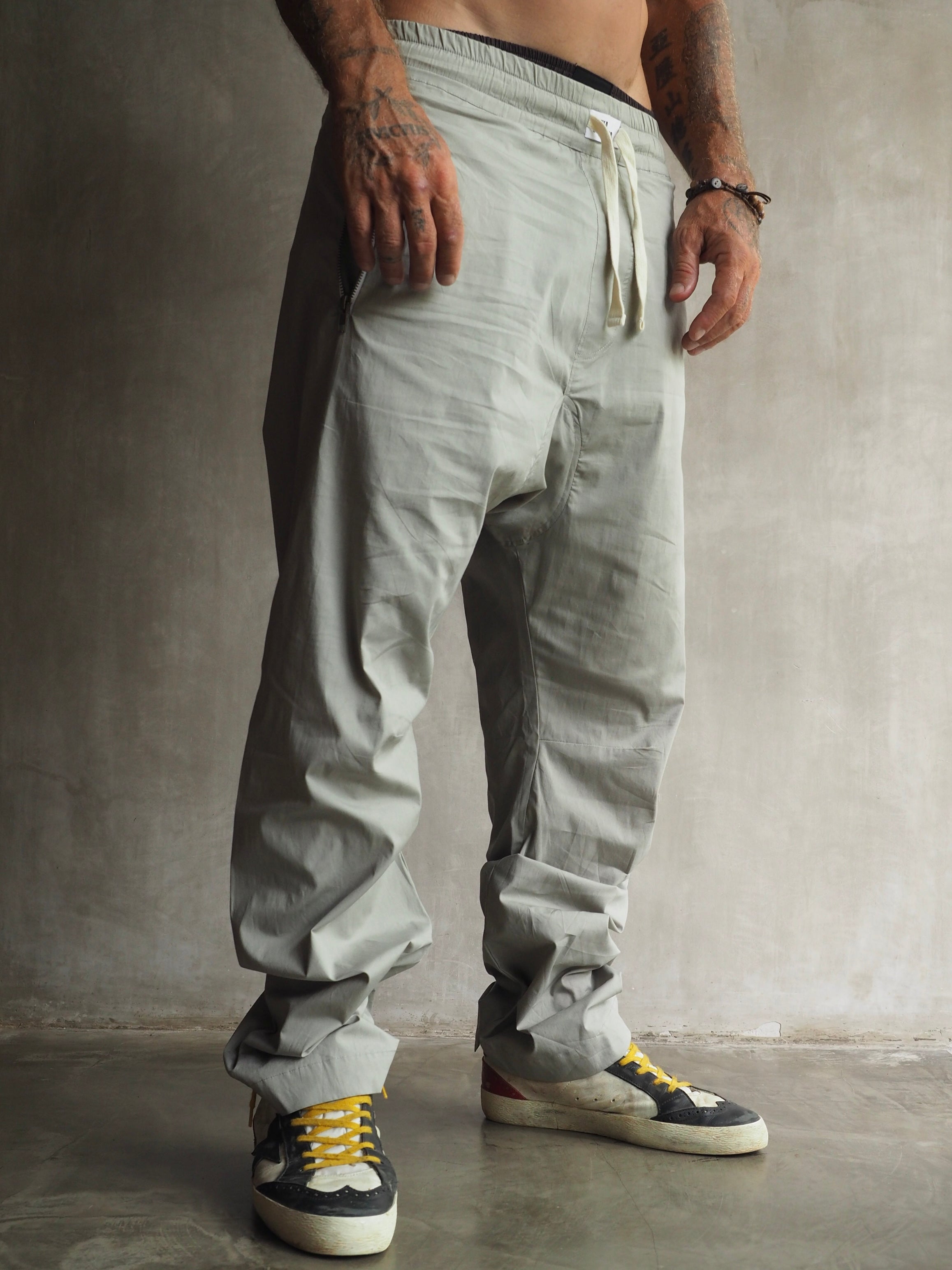 Muka Pants Zipper Cotton Men