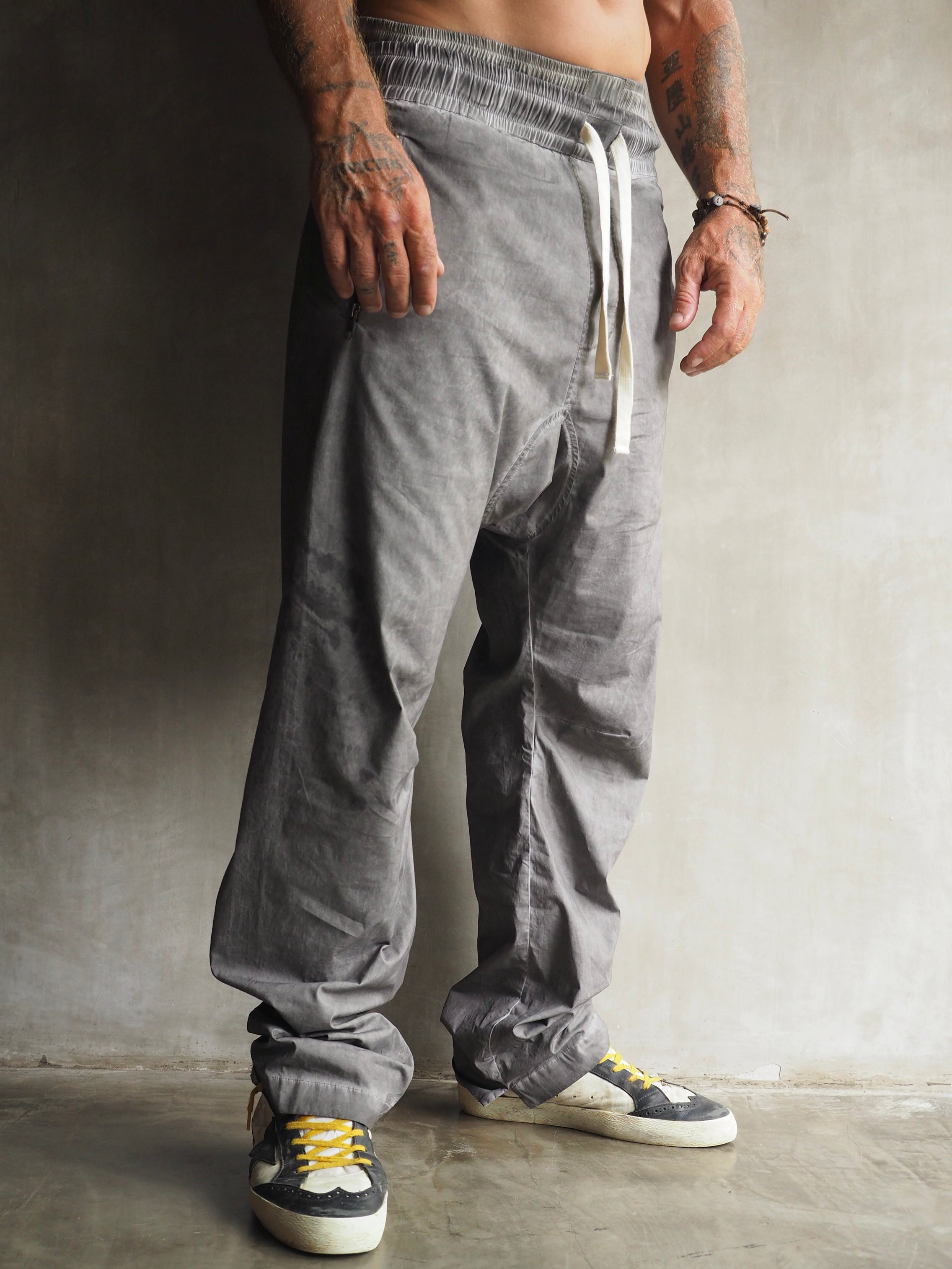 Muka Pants Zipper Cotton Men