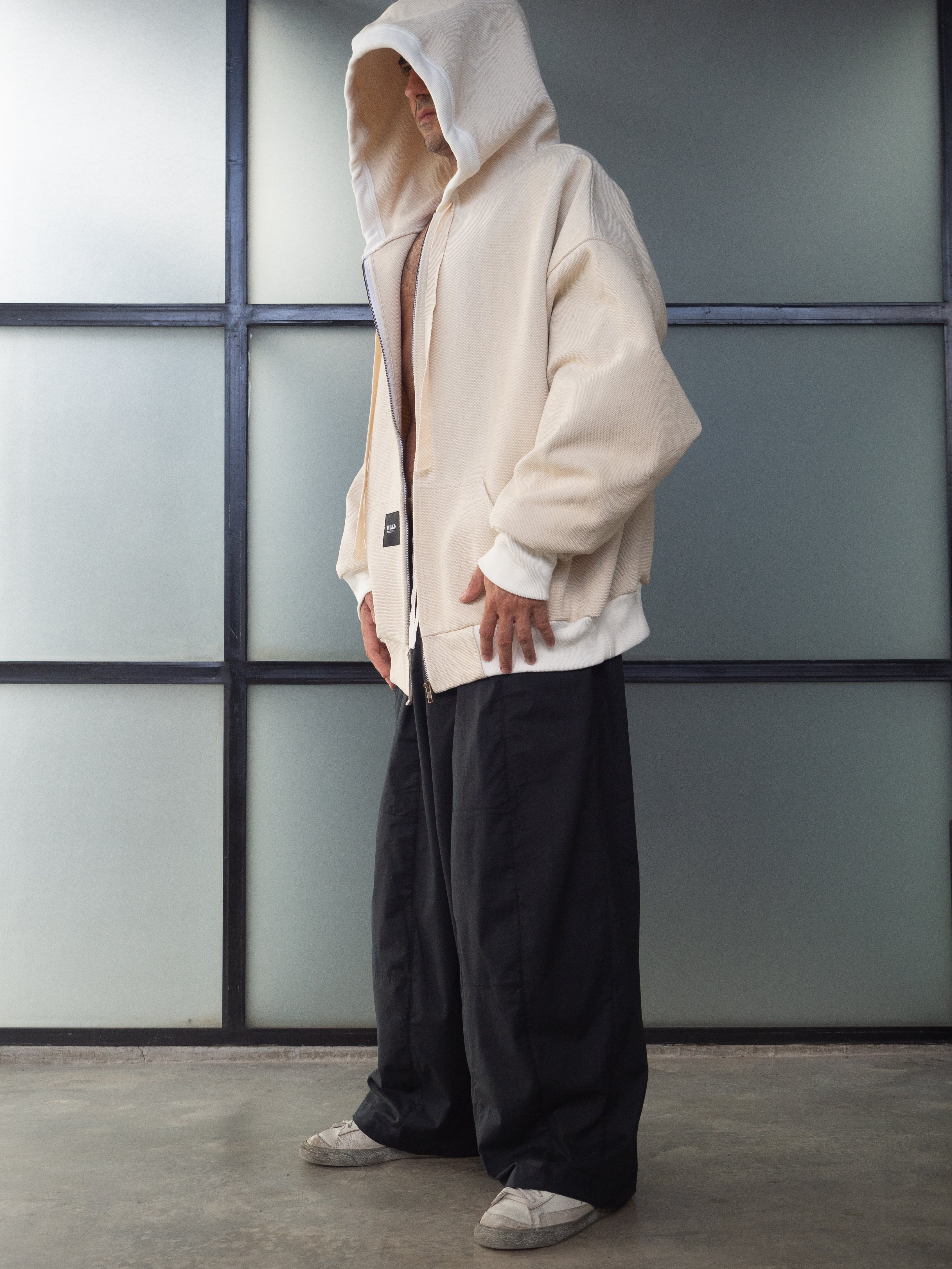 Muka Hoodie with Zipper Men