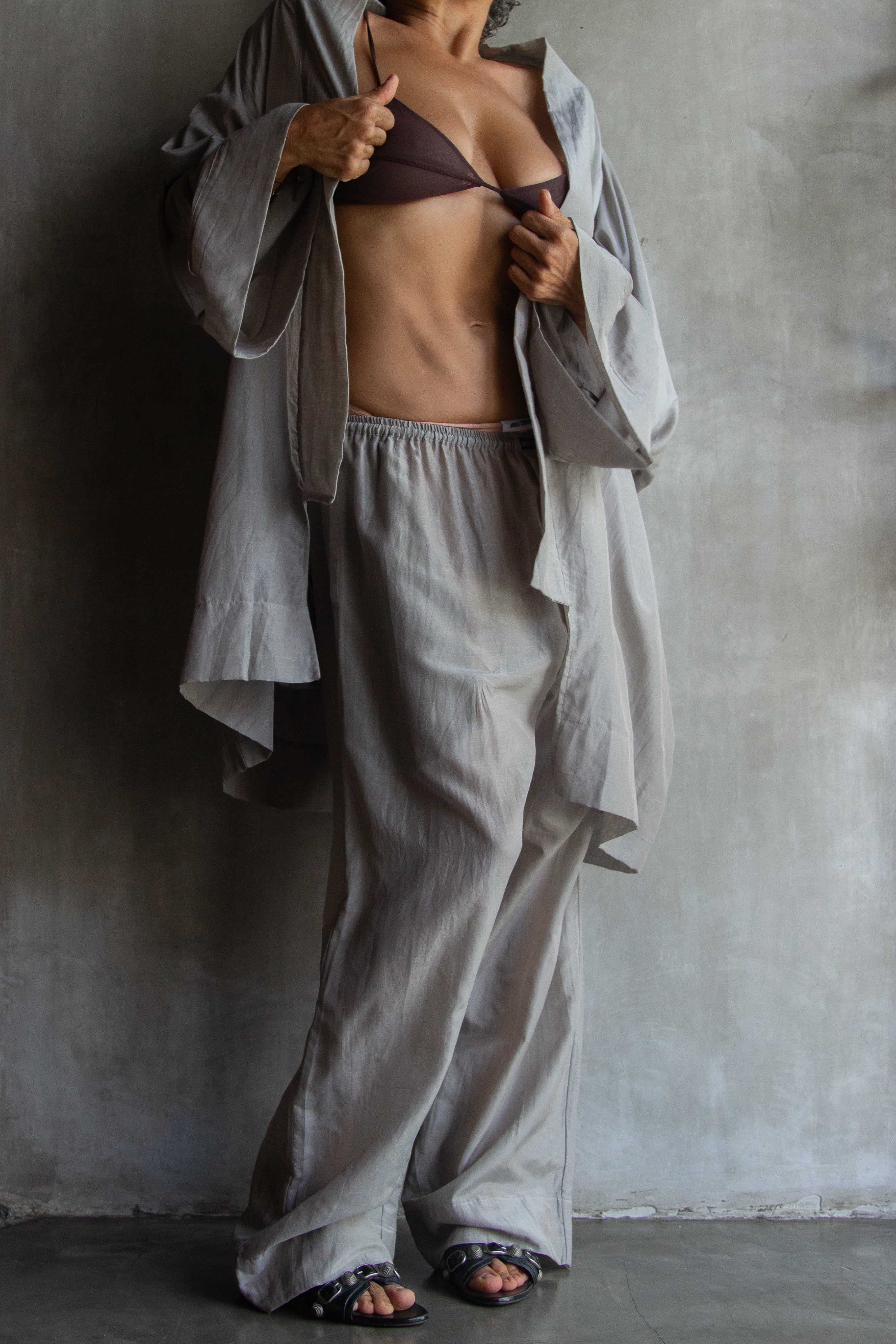 Muka Kimono Silk Cotton Short