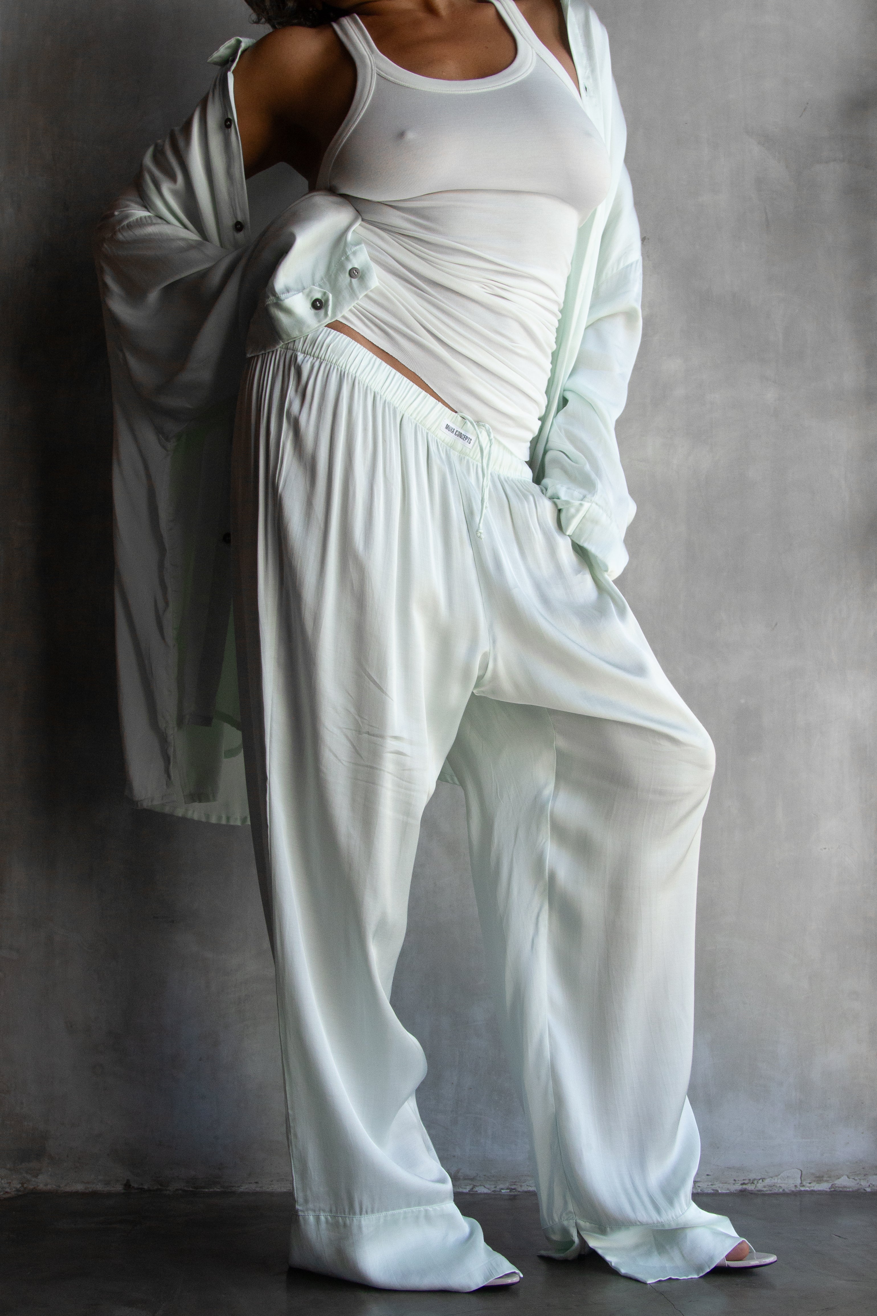 Muka Dress Rib Silk
