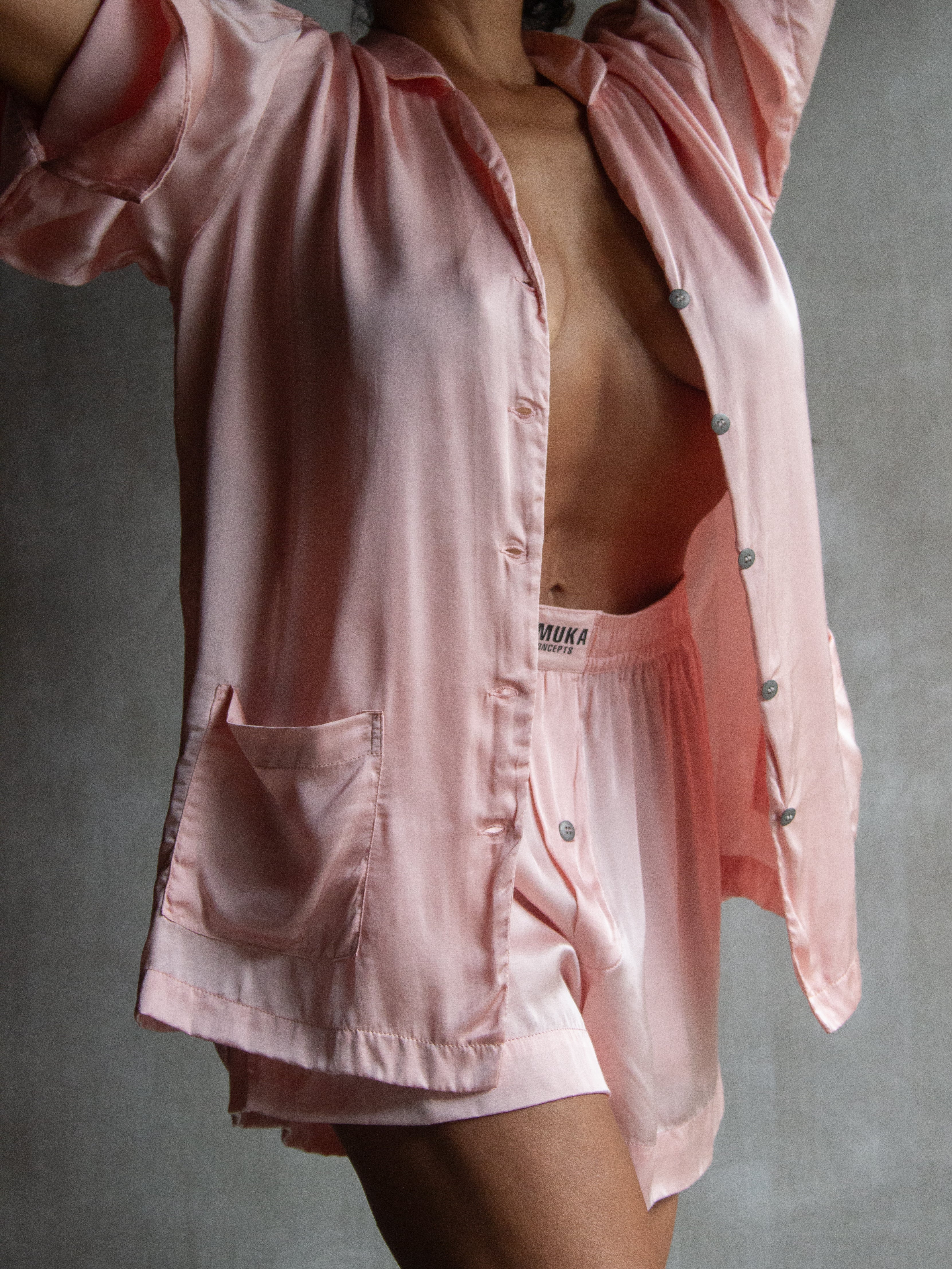 Muka Shirt PJ Classic Viscose Satin