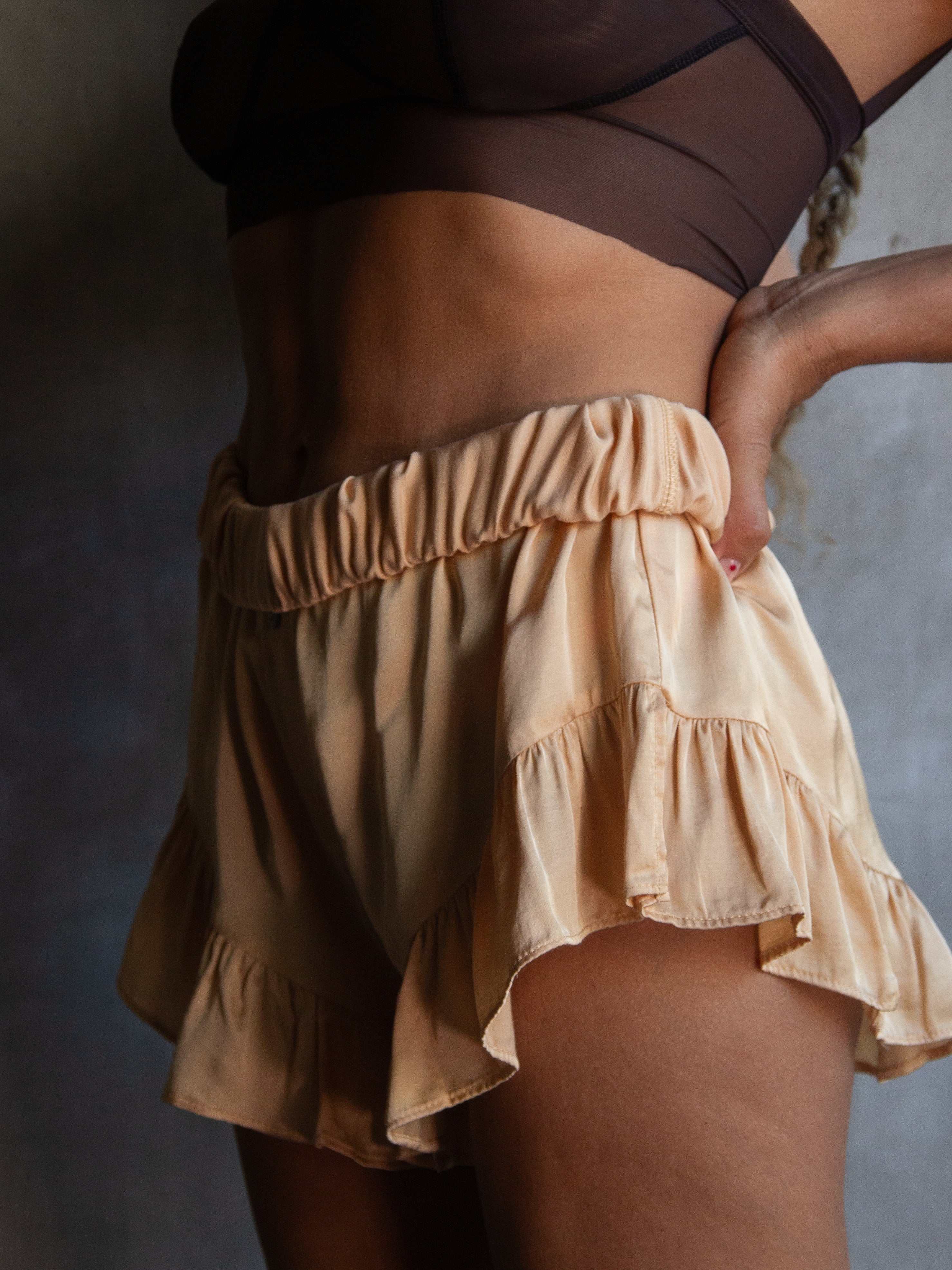 Muka Shorts Crinkle Satin