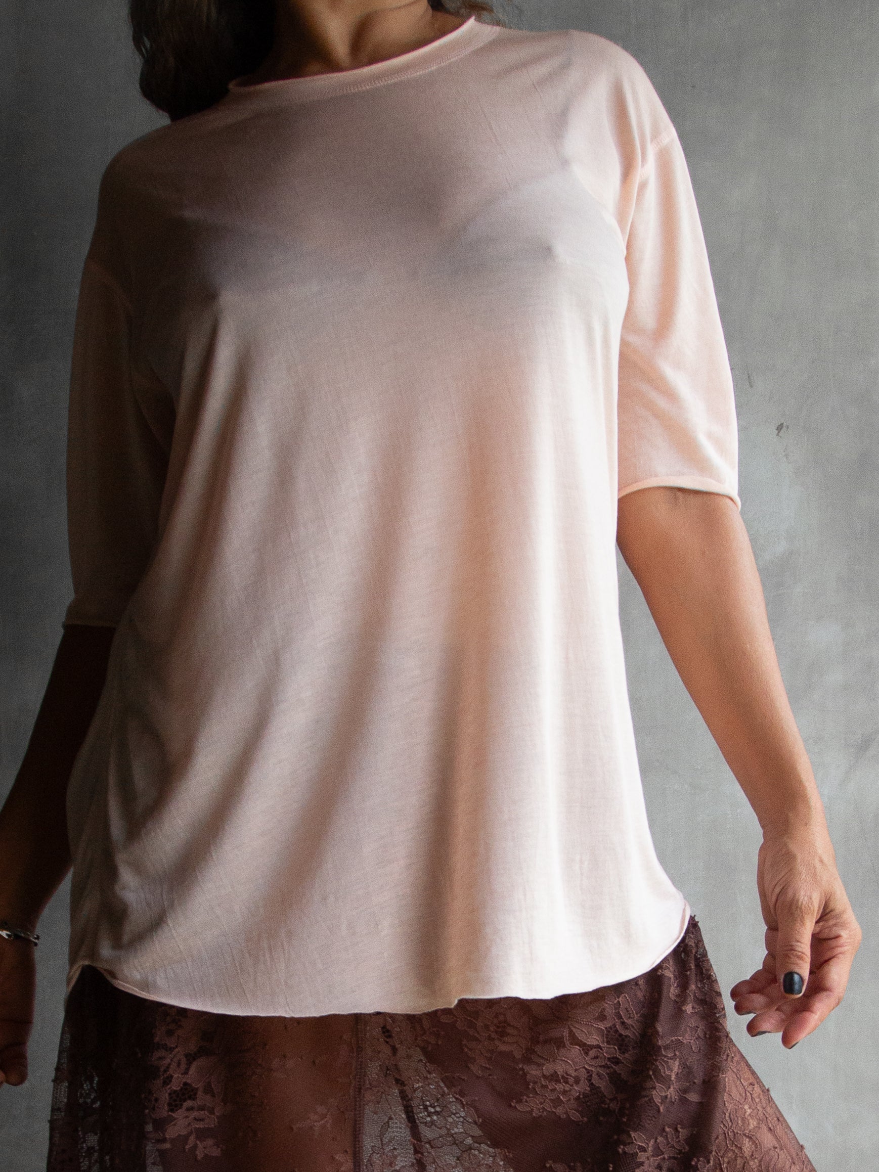 Muka T-Shirt Classic Modal Silk Mid Sleeve