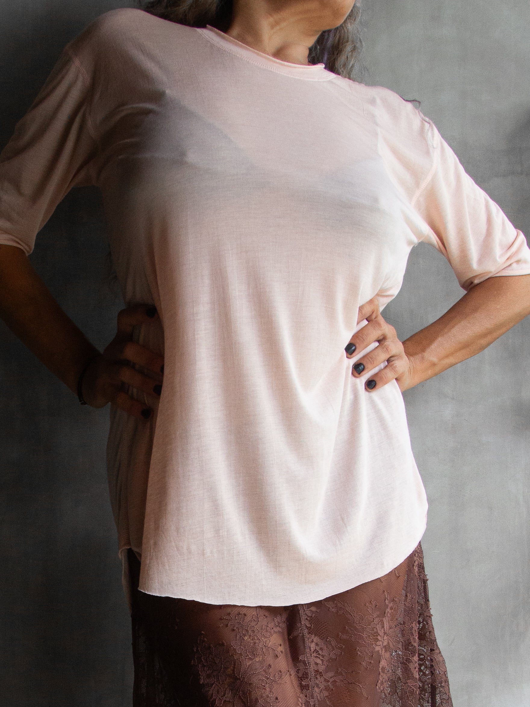 Muka T-Shirt Classic Modal Silk Mid Sleeve