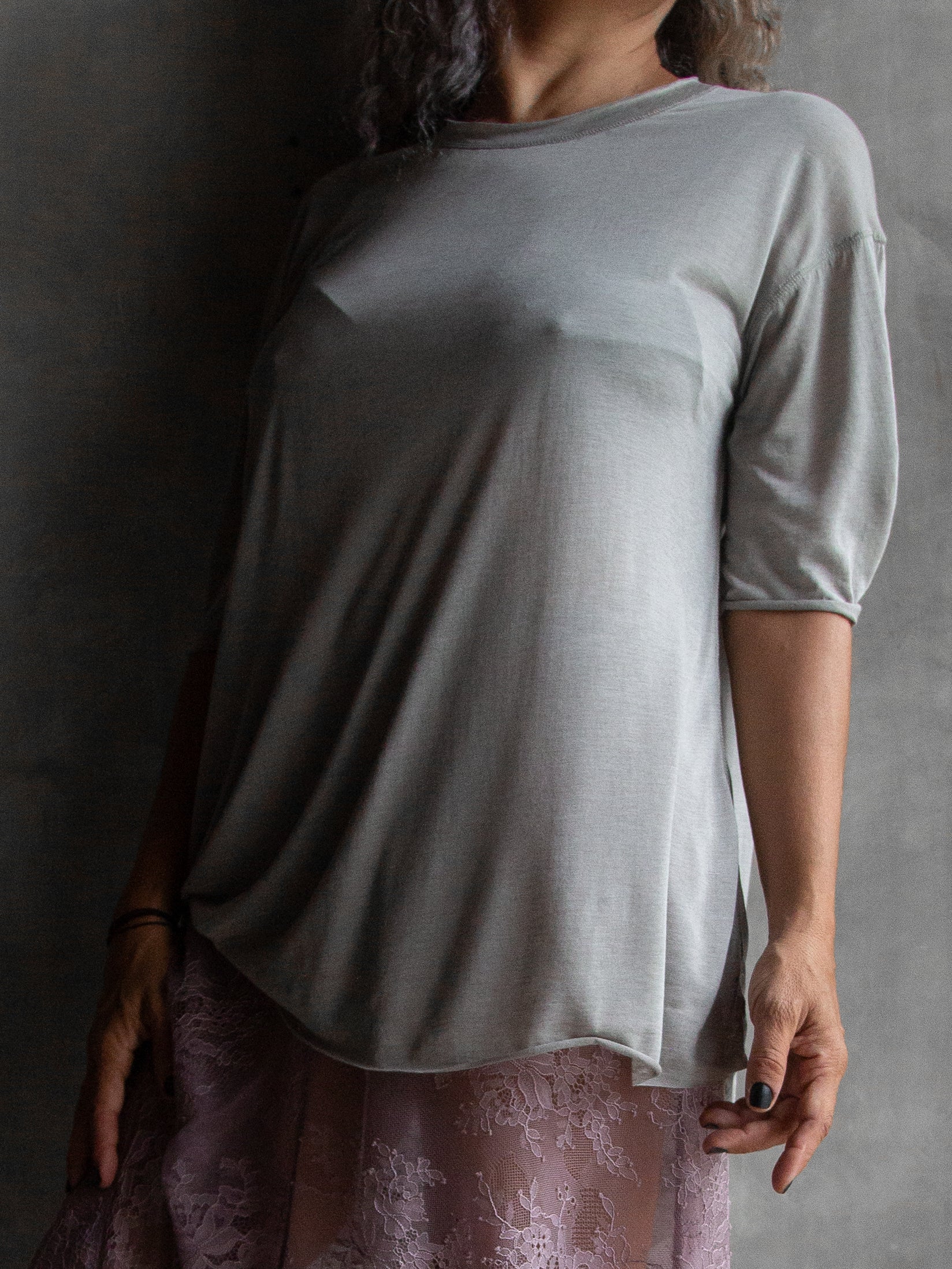Muka T-Shirt Classic Modal Silk Mid Sleeve