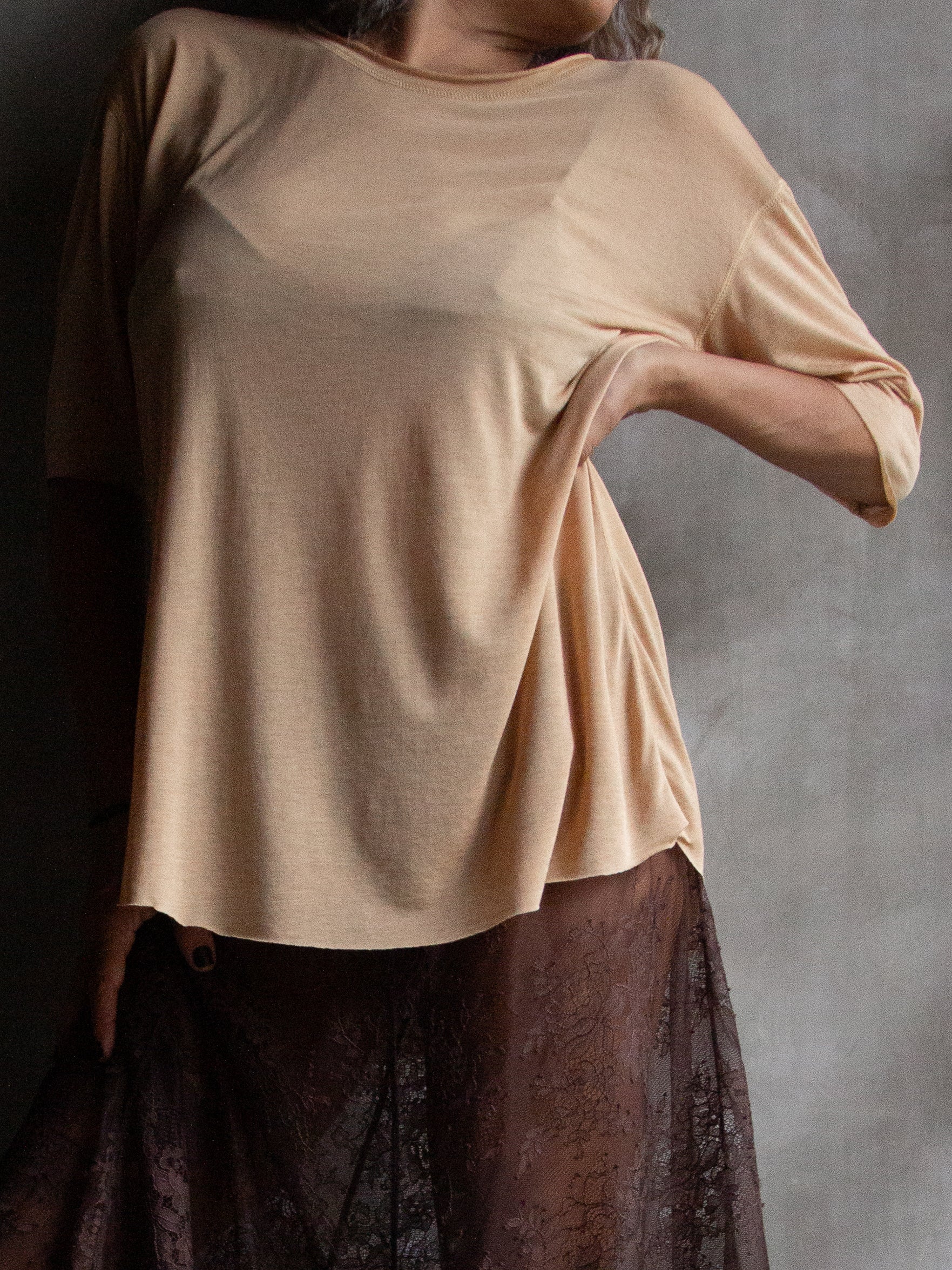 Muka T-Shirt Classic Modal Silk Mid Sleeve