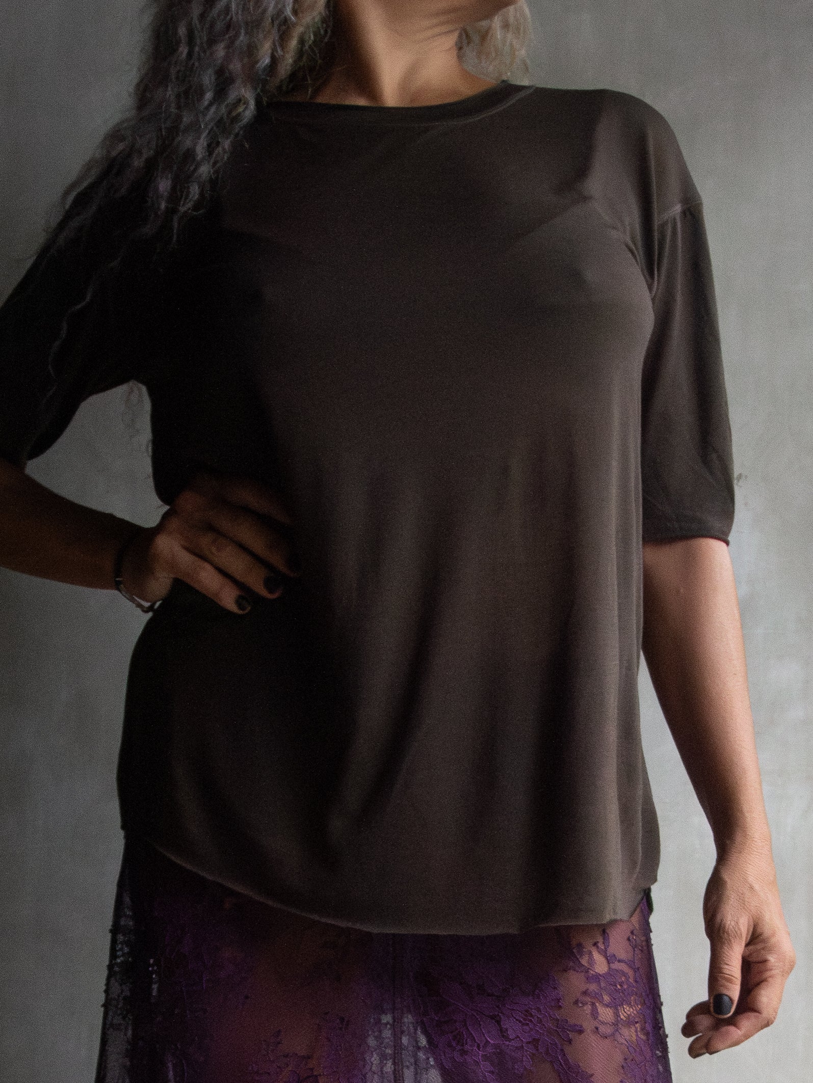Muka T-Shirt Classic Modal Silk Mid Sleeve