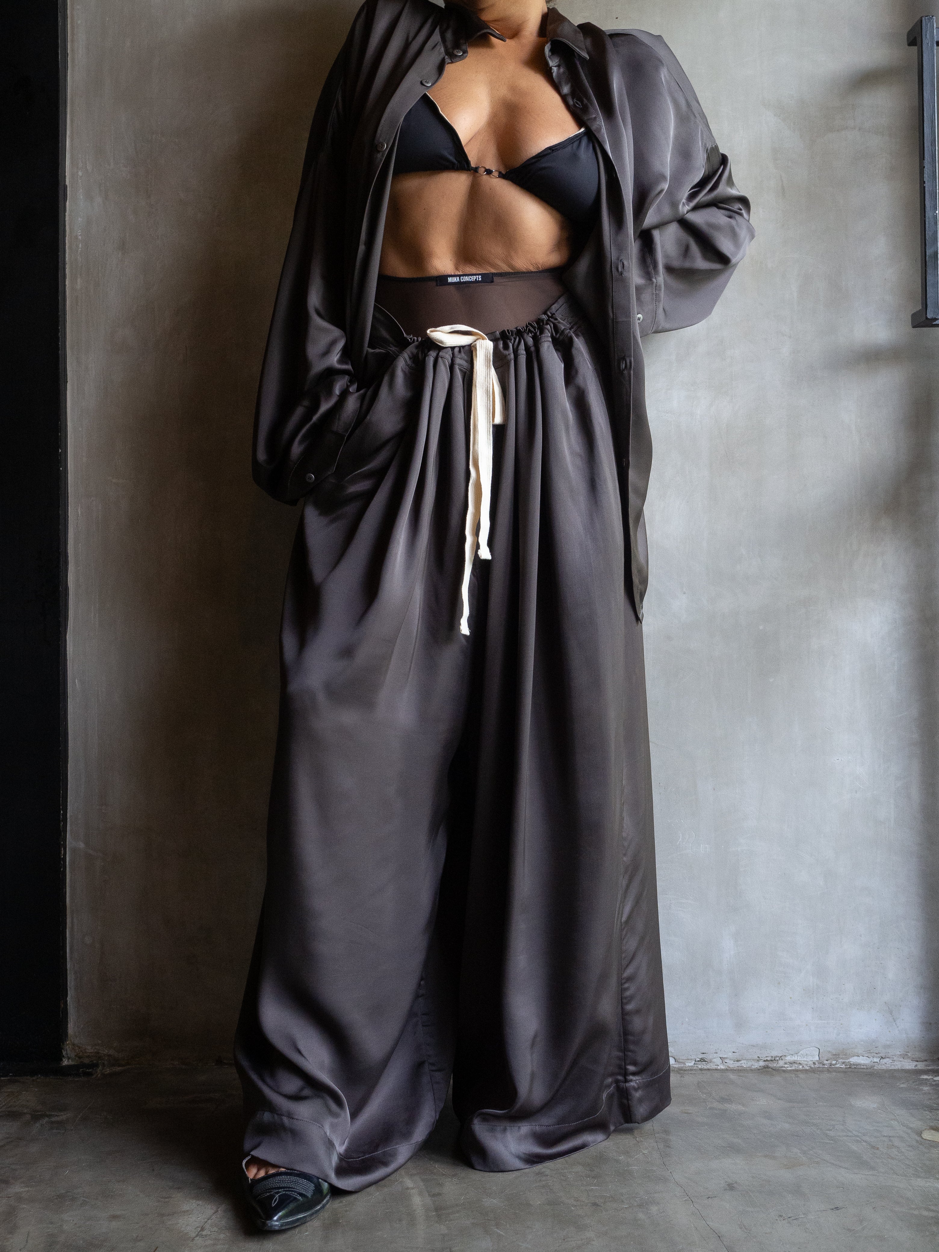 Muka Pants Tali Viscose Satin