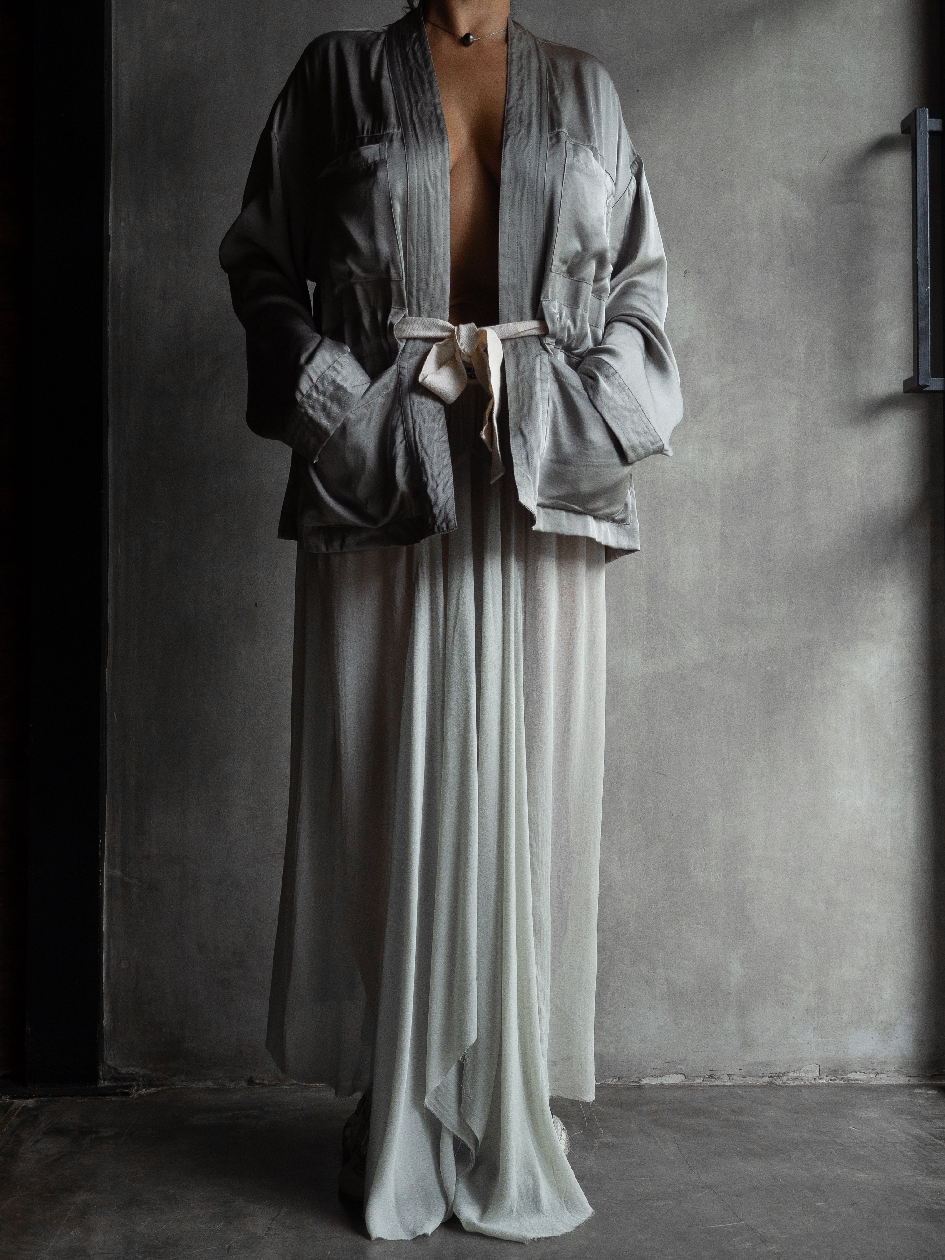 Muka Kimono Jacket Satin