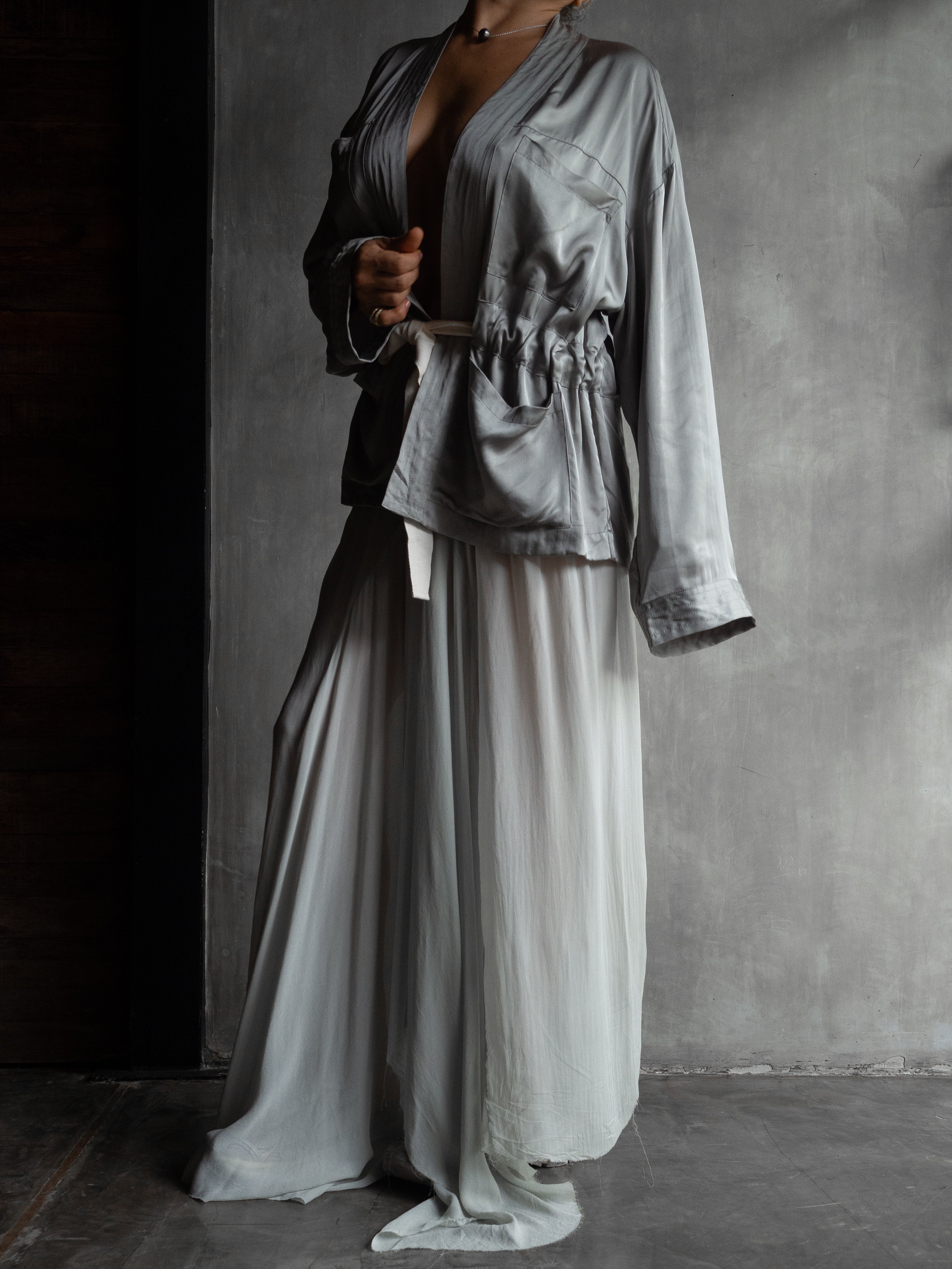 Muka Kimono Jacket Satin