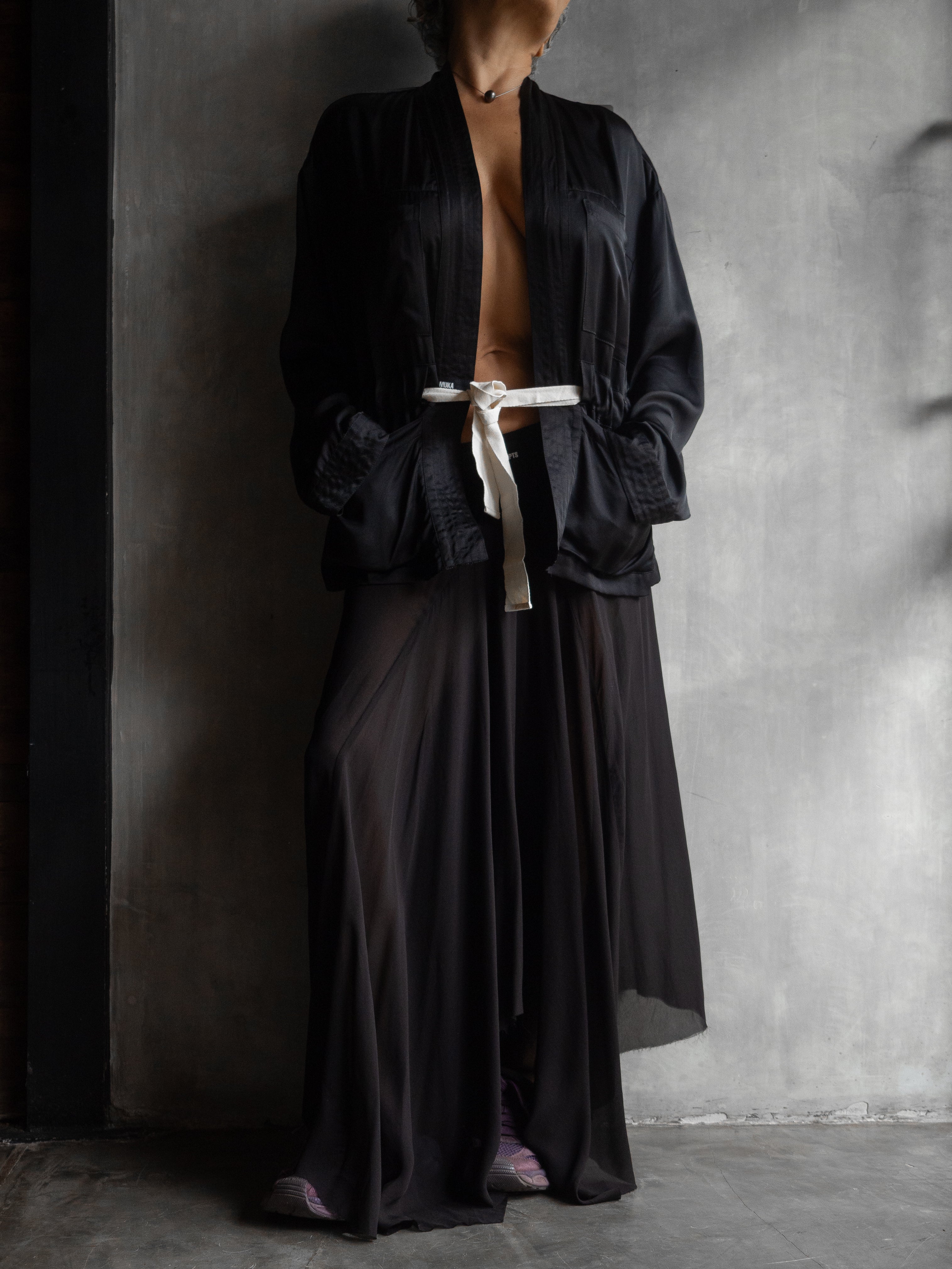 Muka Kimono Jacket Satin