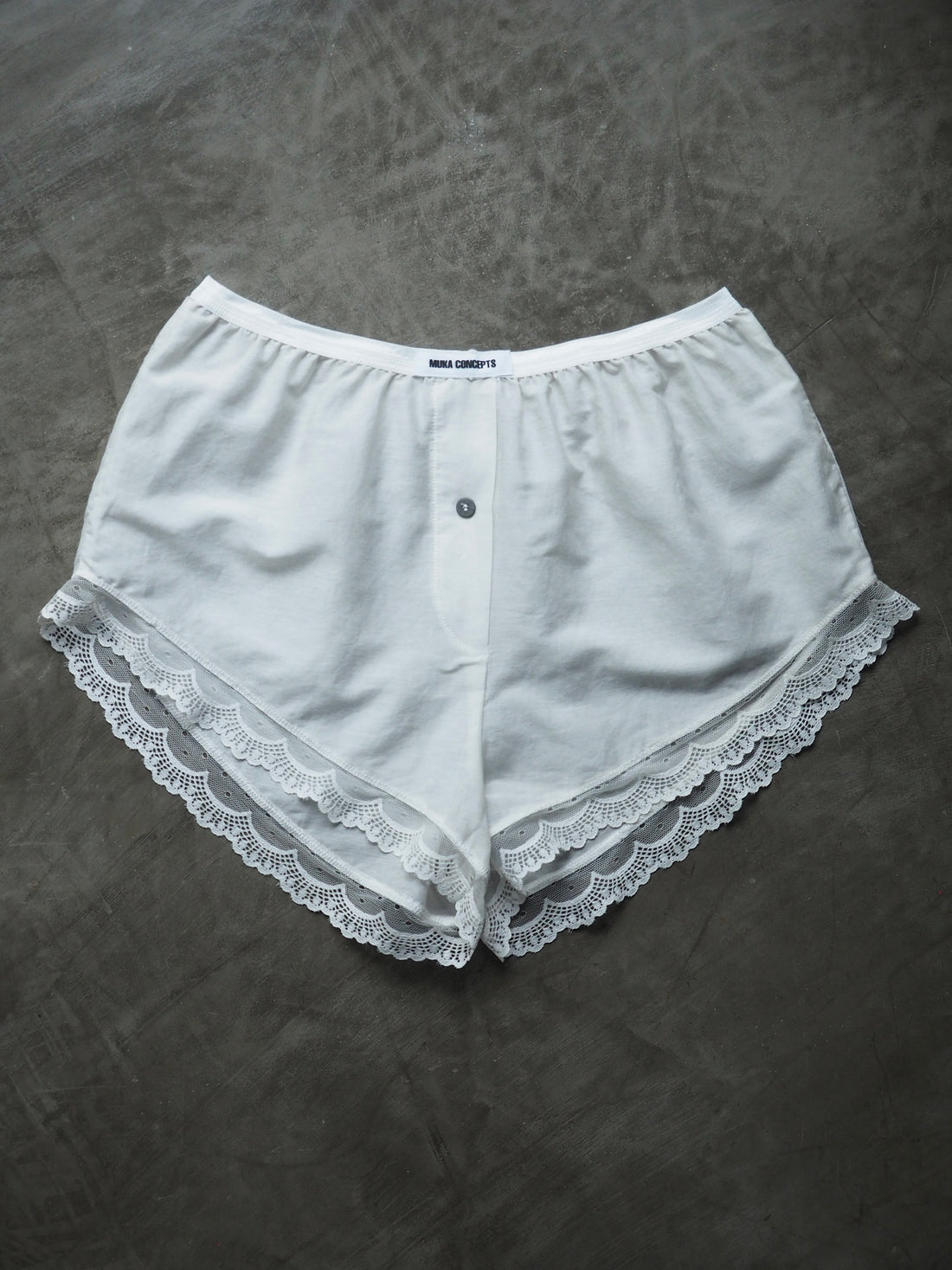 Muka Shorts Renda Silk Cotton