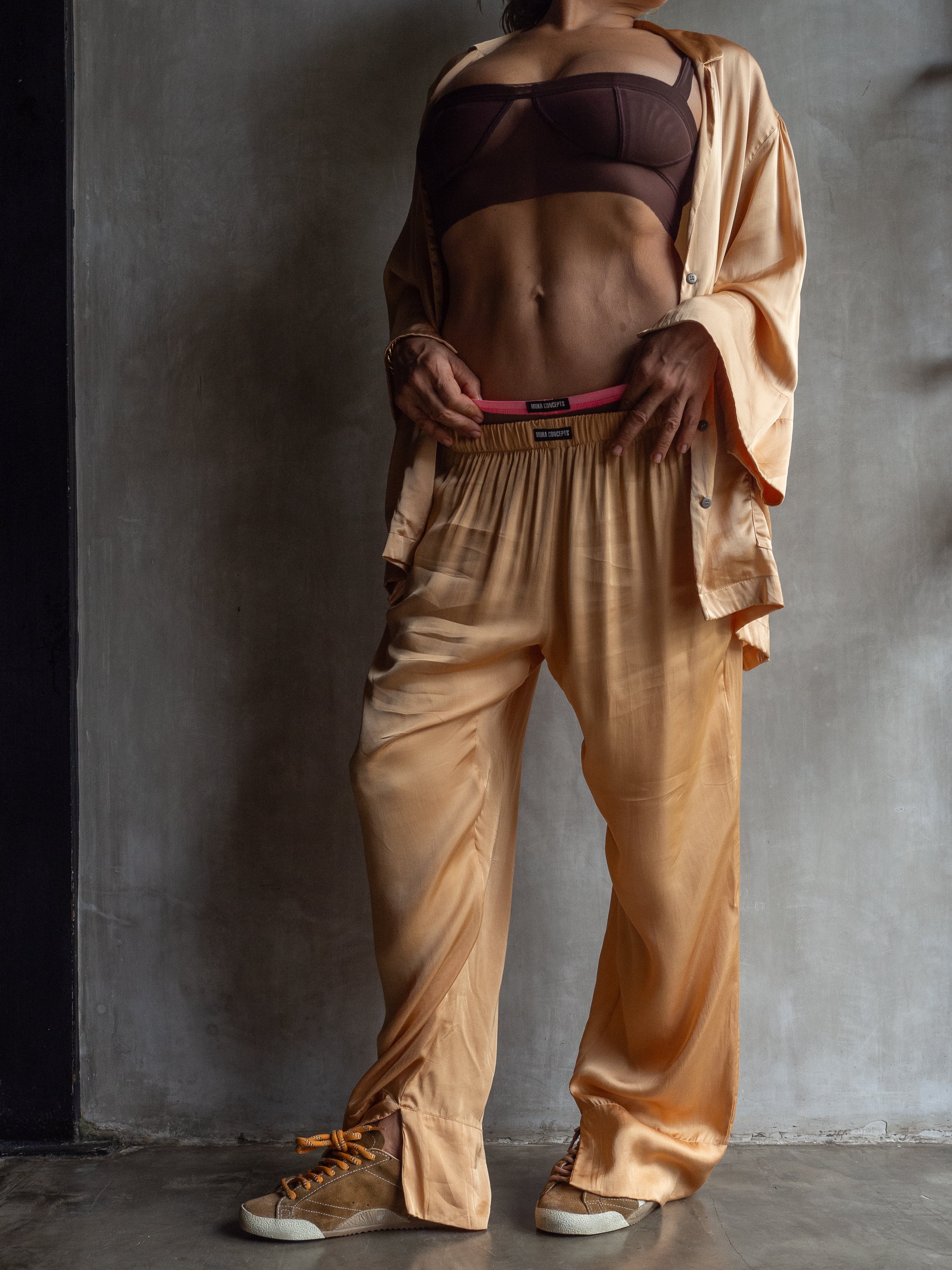 Muka Pants PJ Classic Viscose Satin