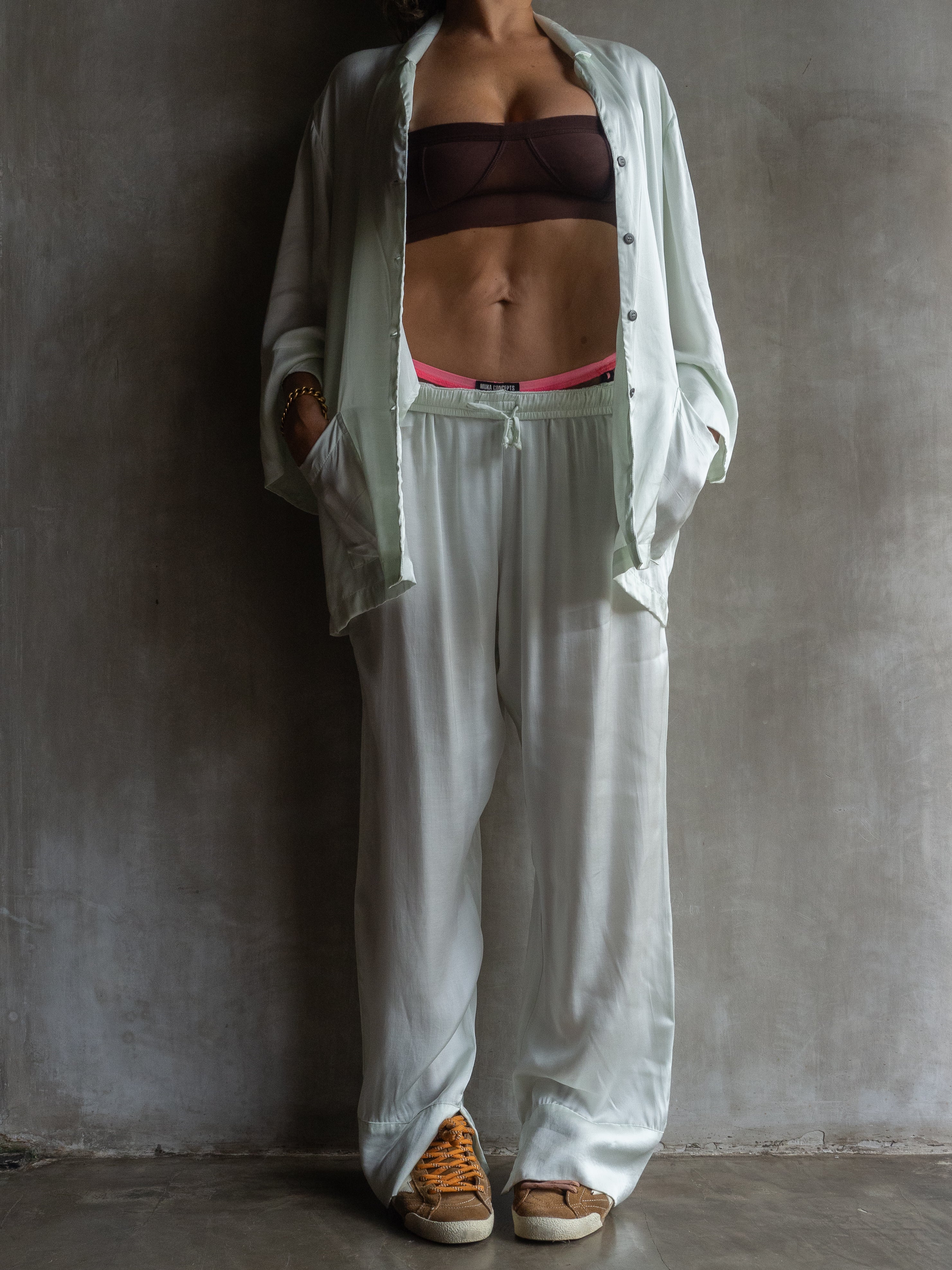 Muka Pants PJ Classic Viscose Satin