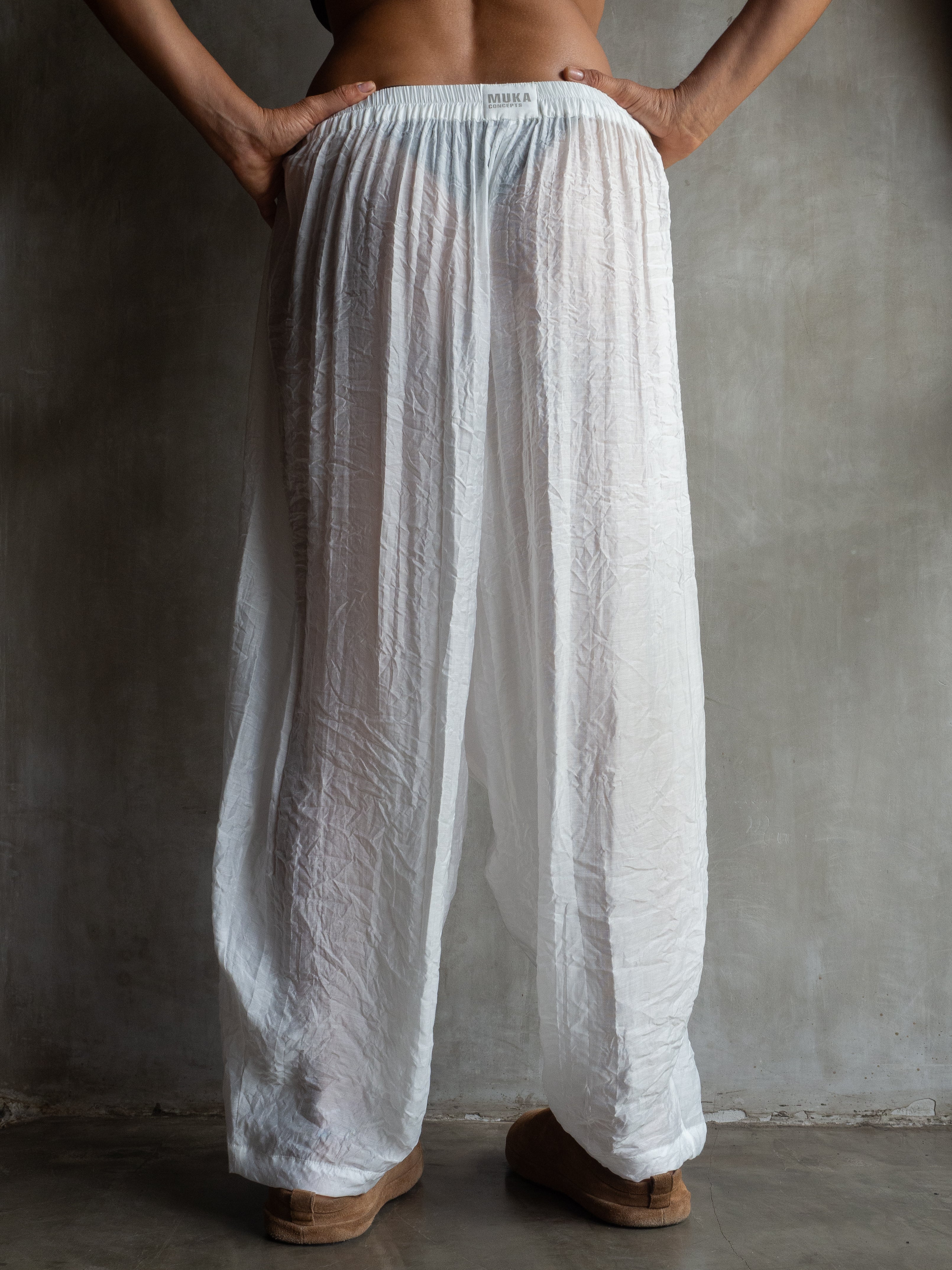 Muka Pants Harem Silk Tencel