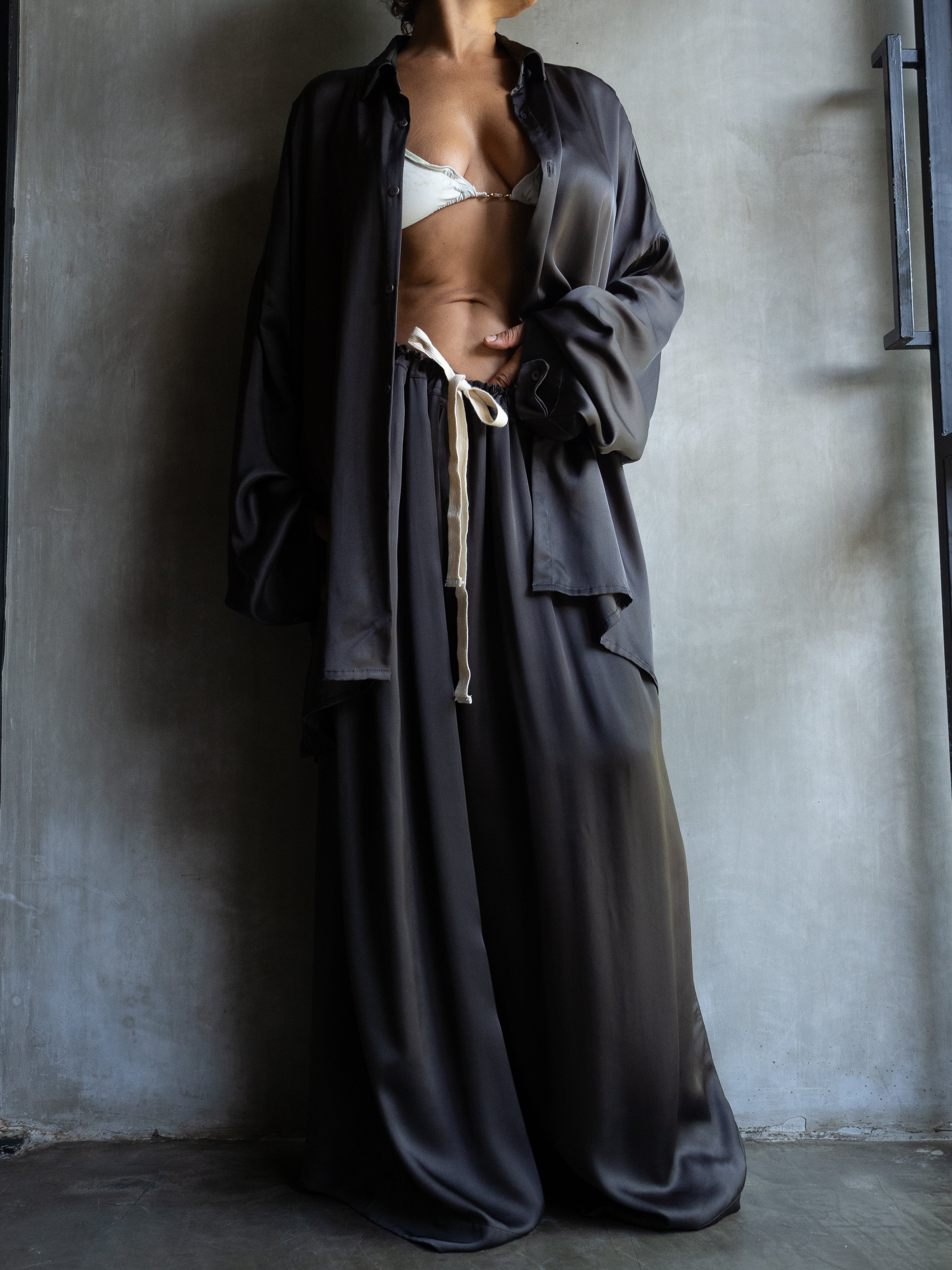 Muka Pants Tali Viscose Satin