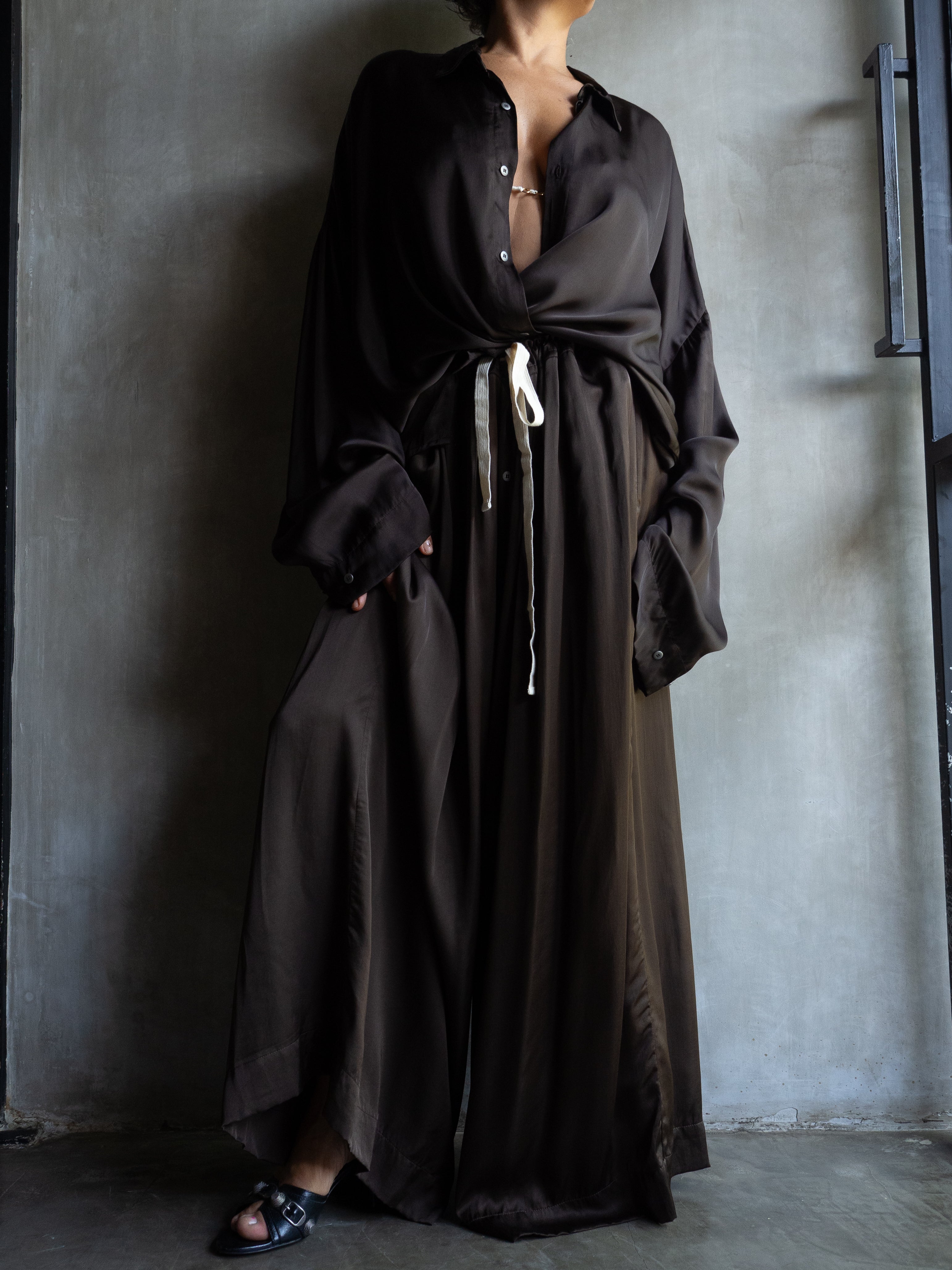 Muka Pants Tali Viscose Satin