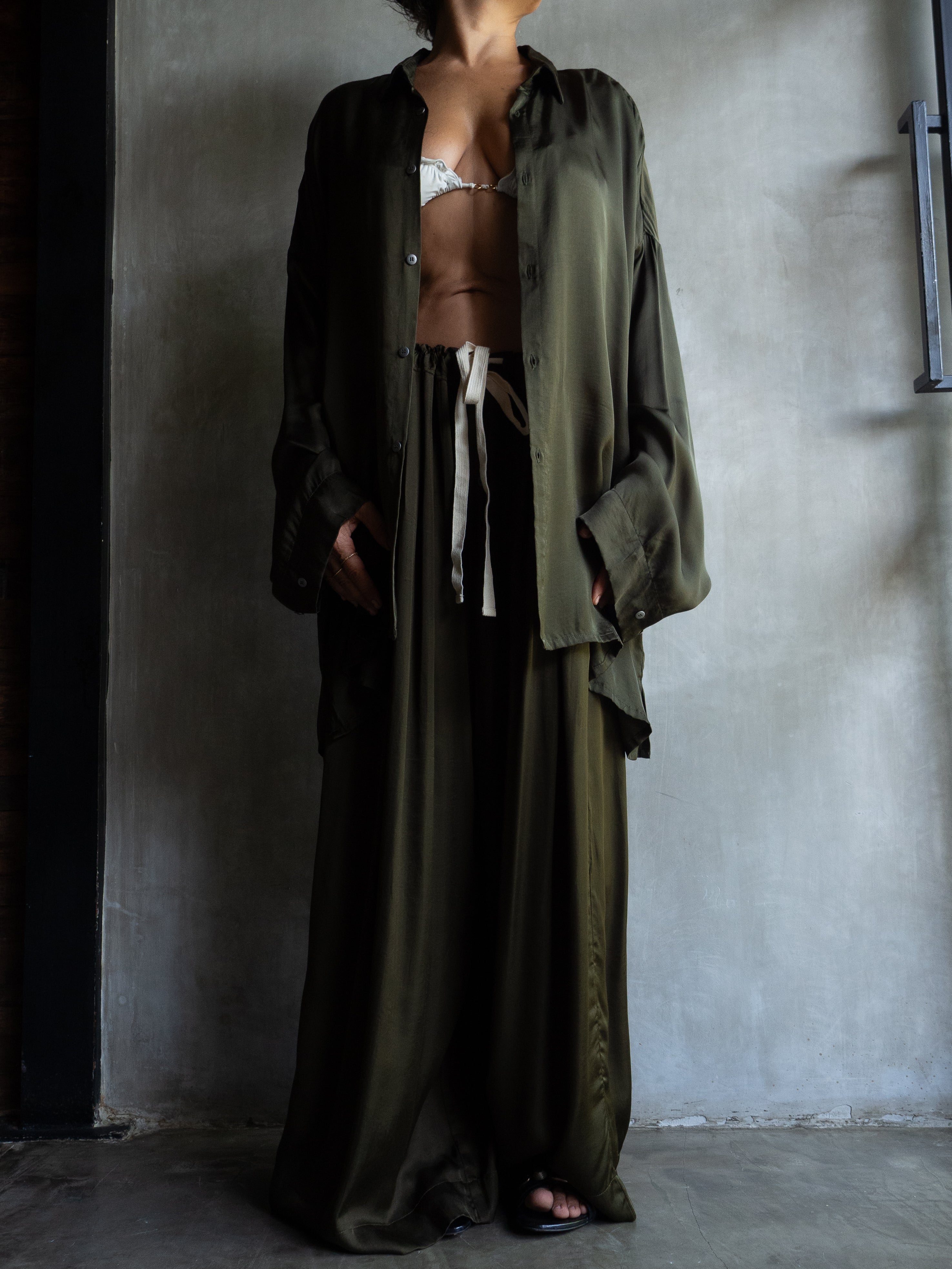 Muka Pants Tali Viscose Satin