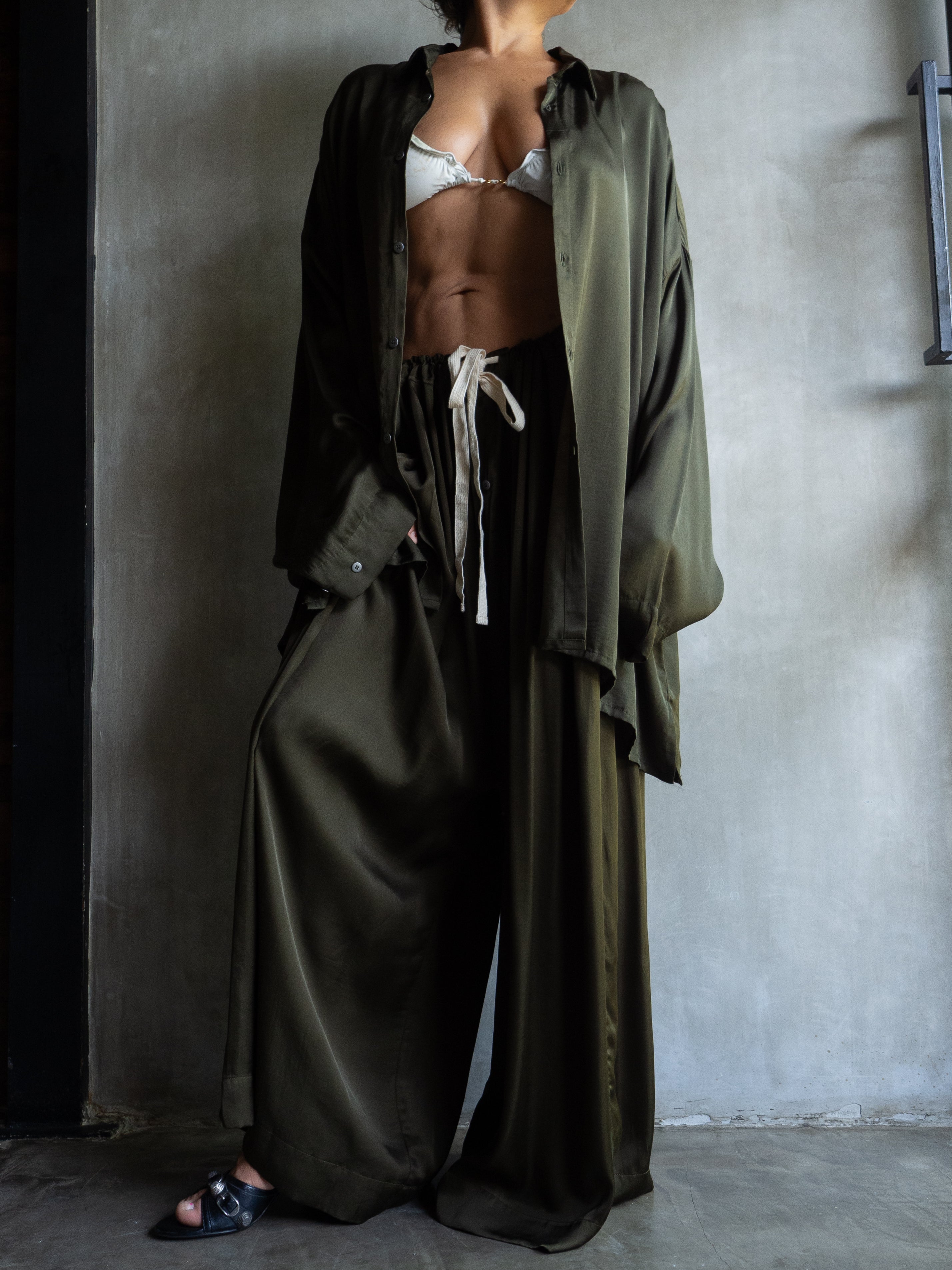 Muka Pants Tali Viscose Satin