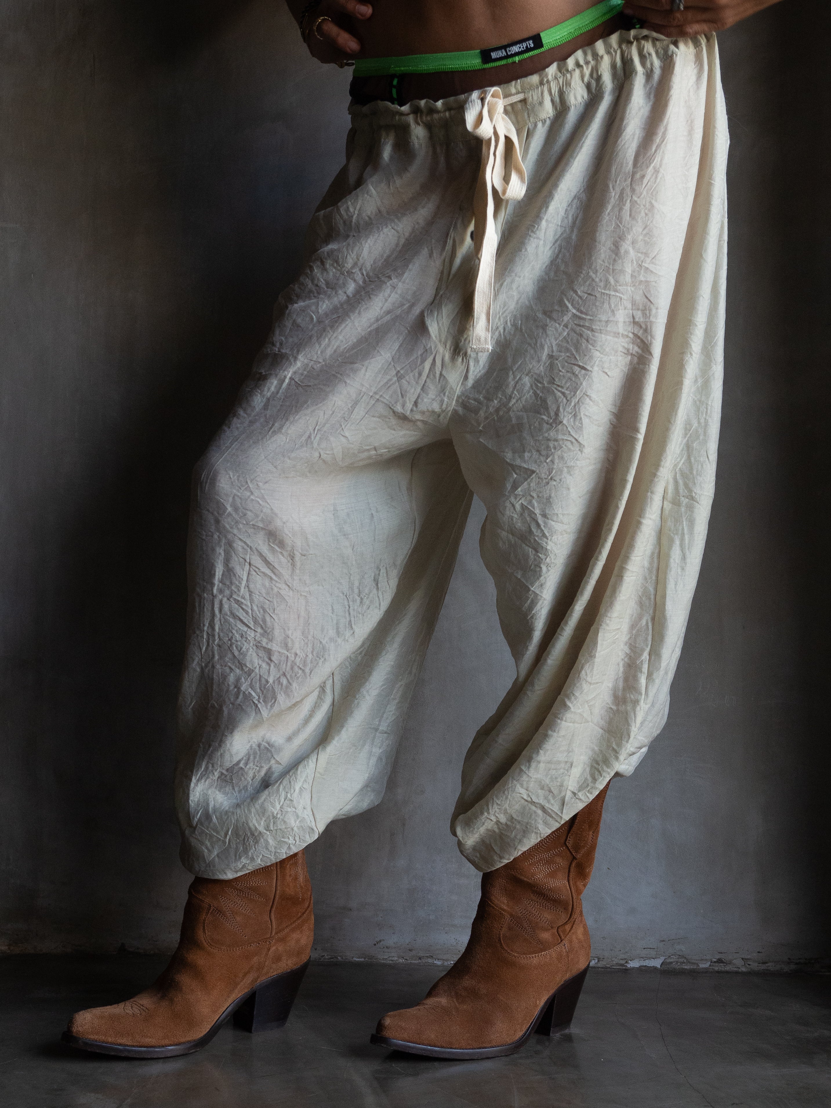 Muka Pants Harem Silk Tencel