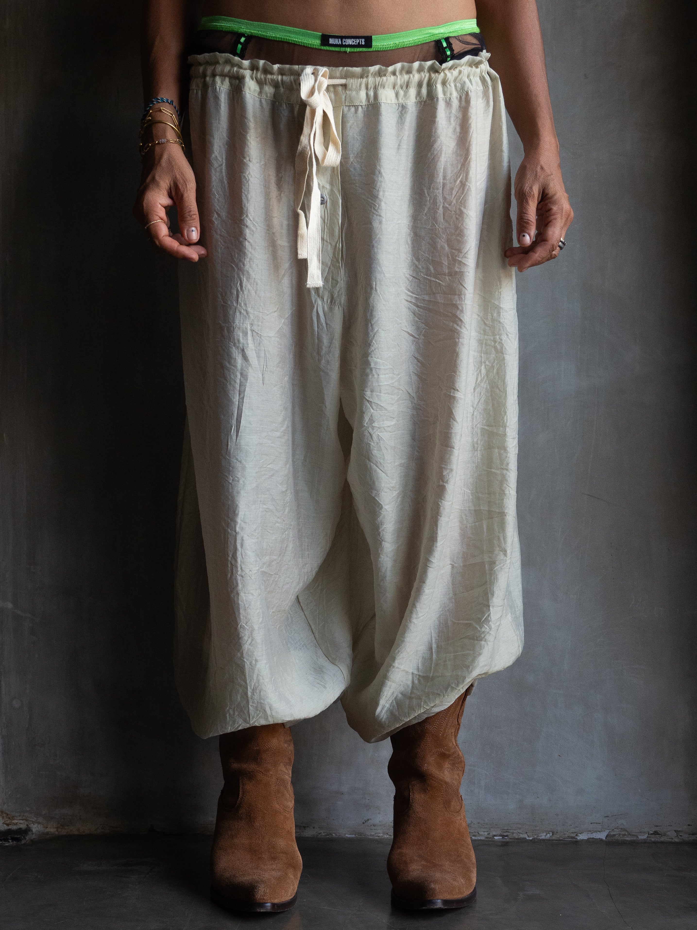 Muka Pants Harem Silk Tencel