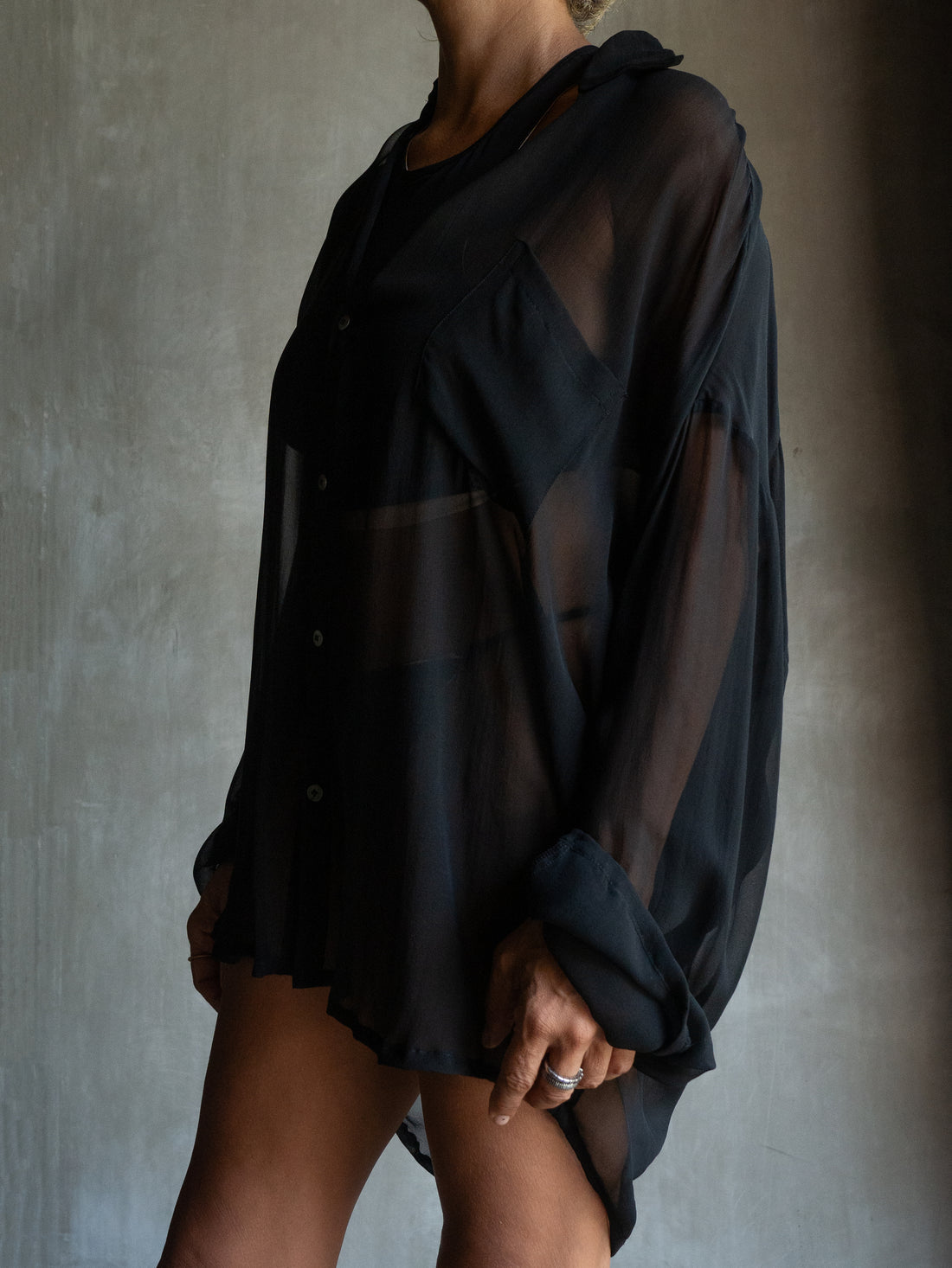 Muka Shirt Bubble Silk 100%