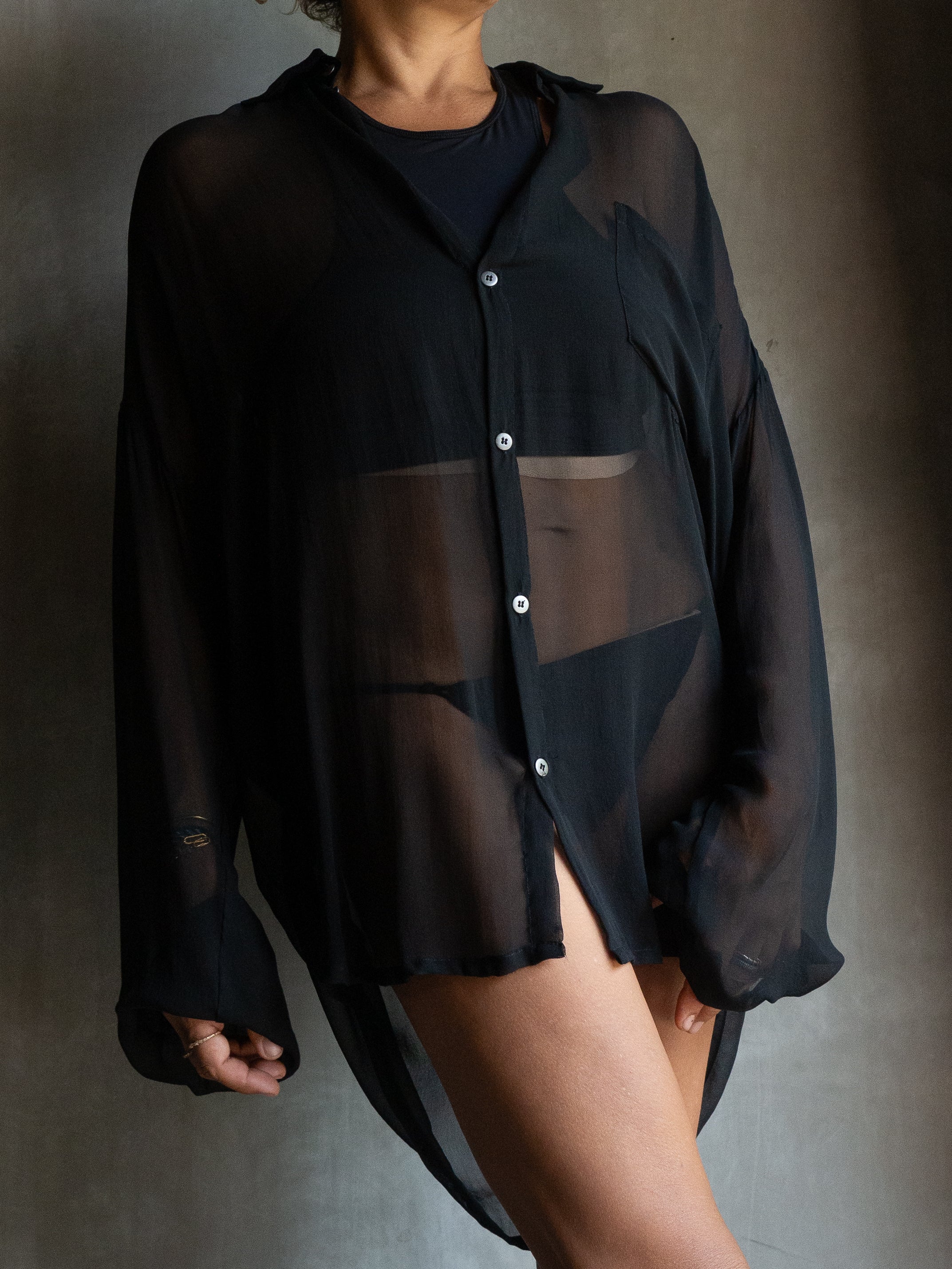Muka Shirt Bubble Silk 100%