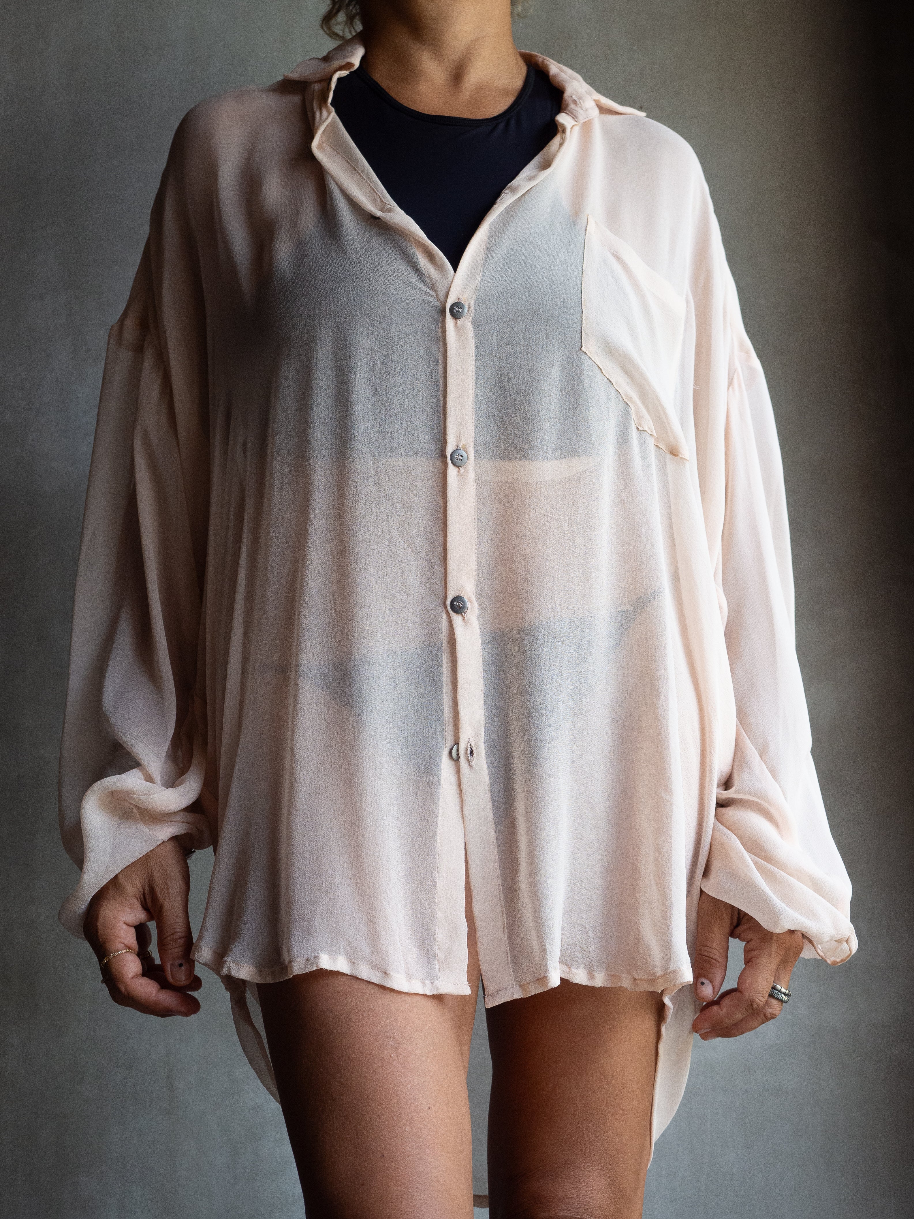 Muka Shirt Bubble Silk 100%