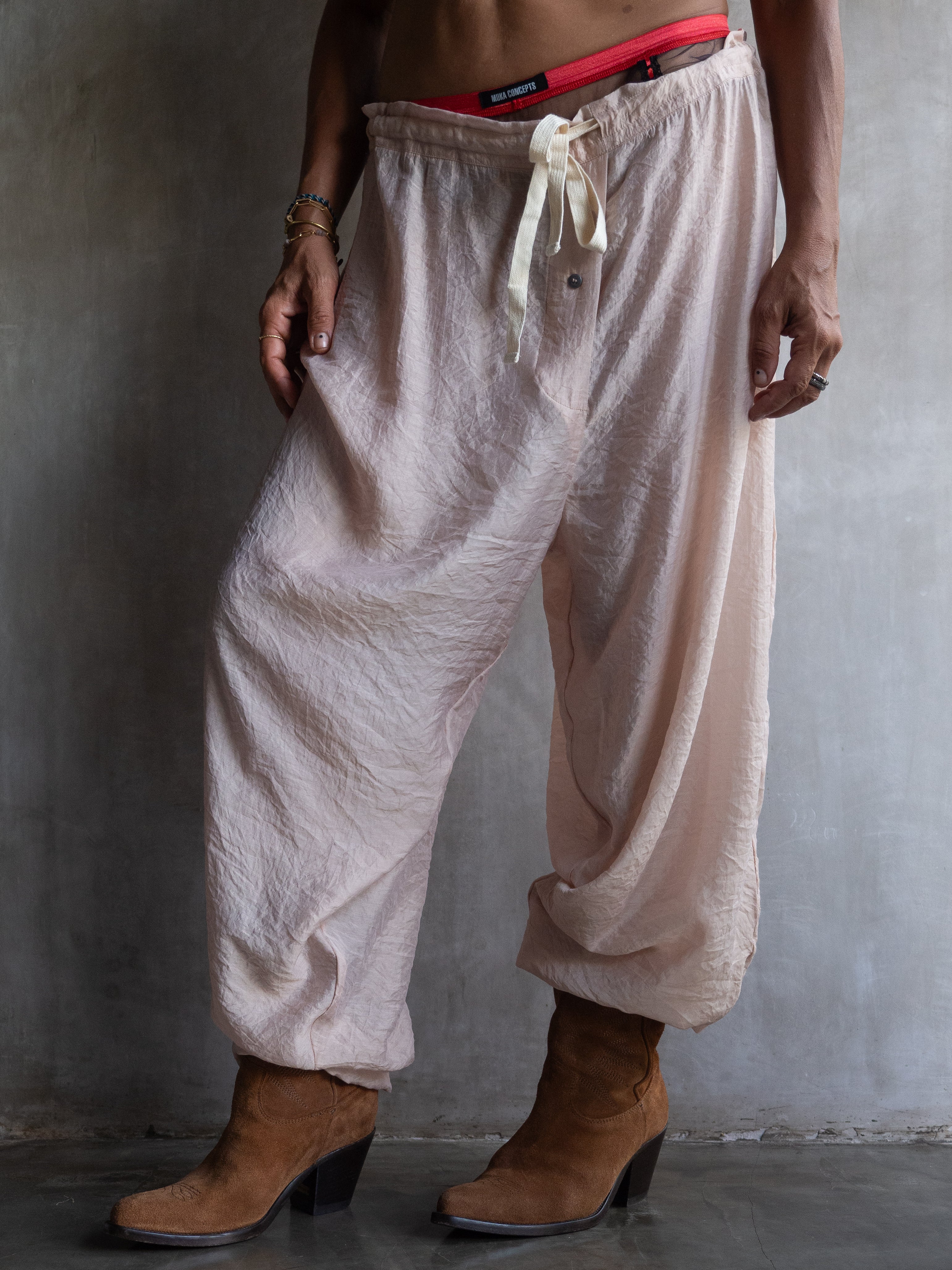 Muka Pants Harem Silk Tencel