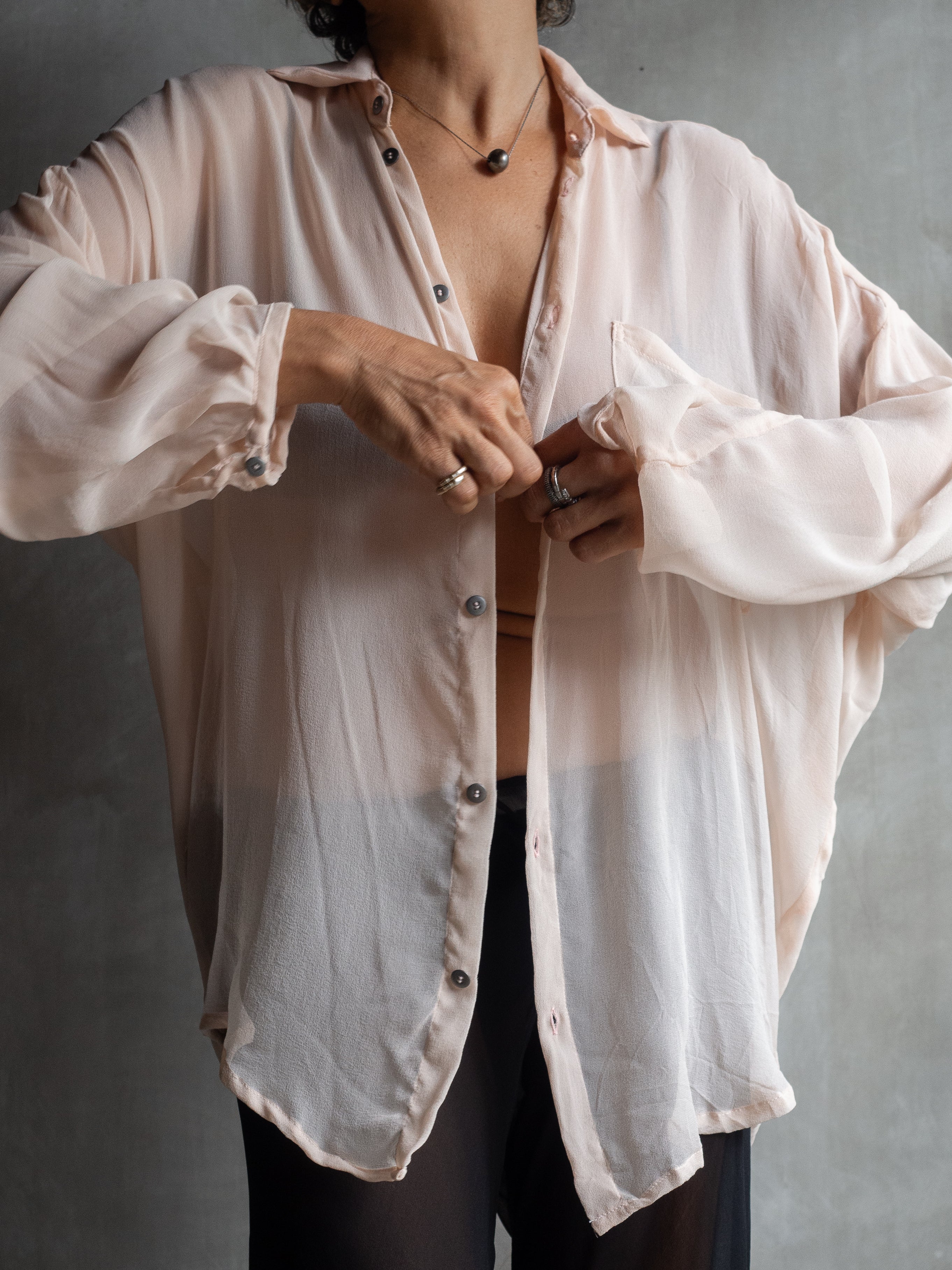 Muka Shirt Bubble Silk 100%