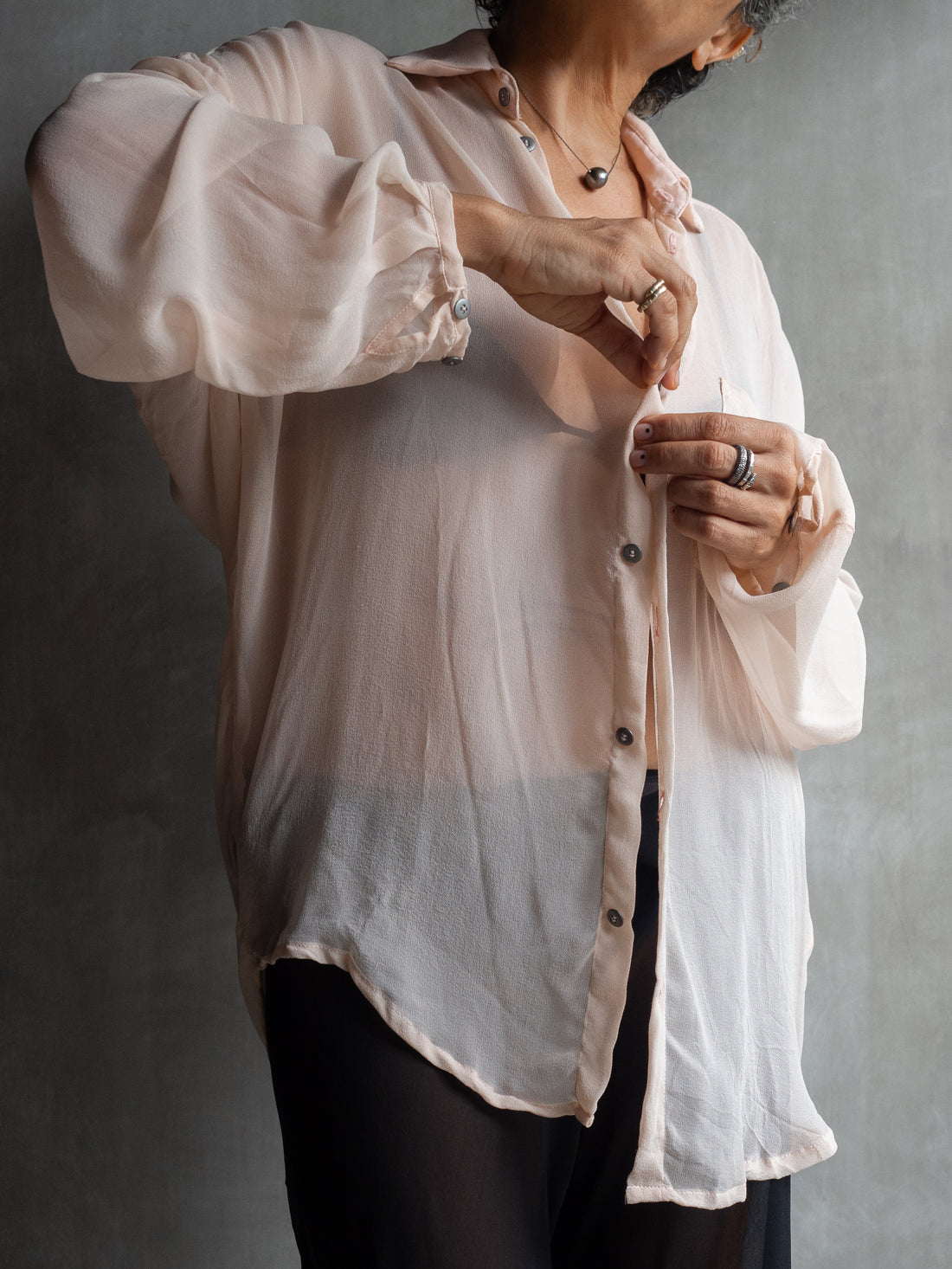 Muka Shirt Bubble Silk 100%