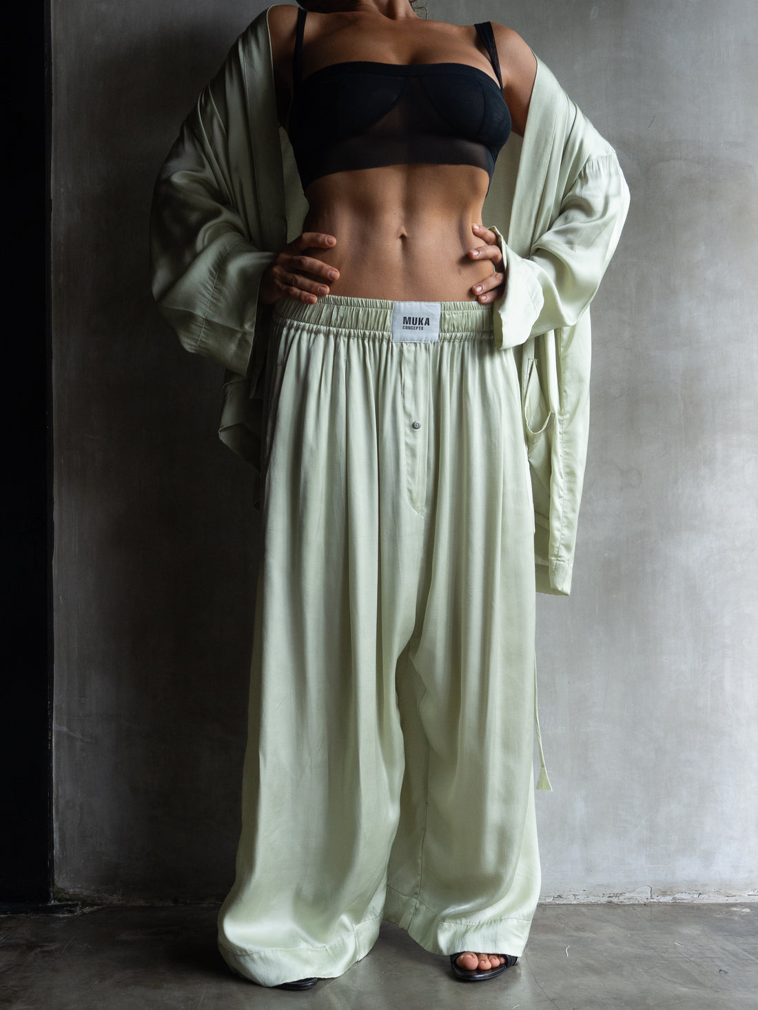 Muka Pants Japanese Viscose Satin