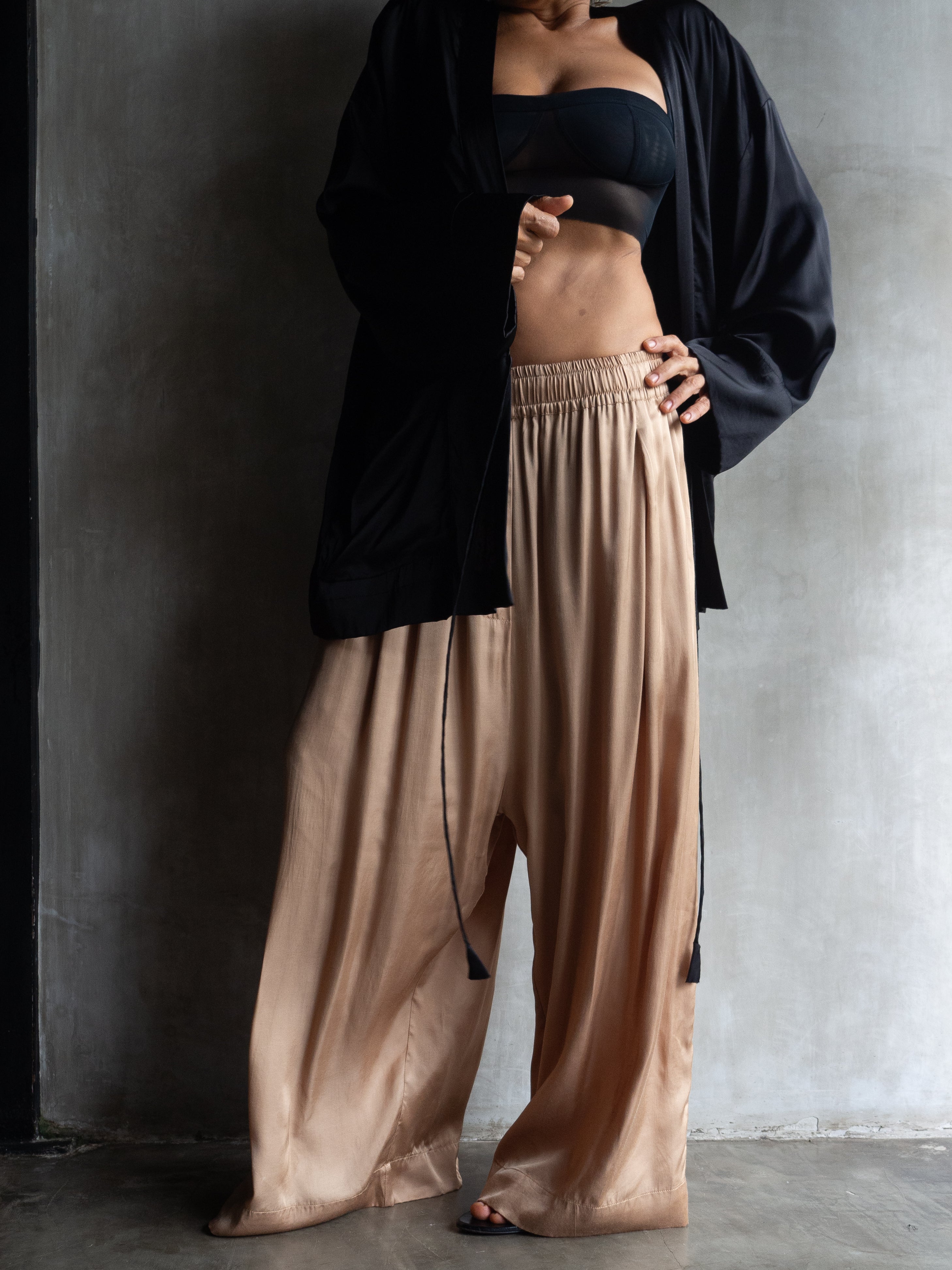 Muka Pants Japanese Viscose Satin