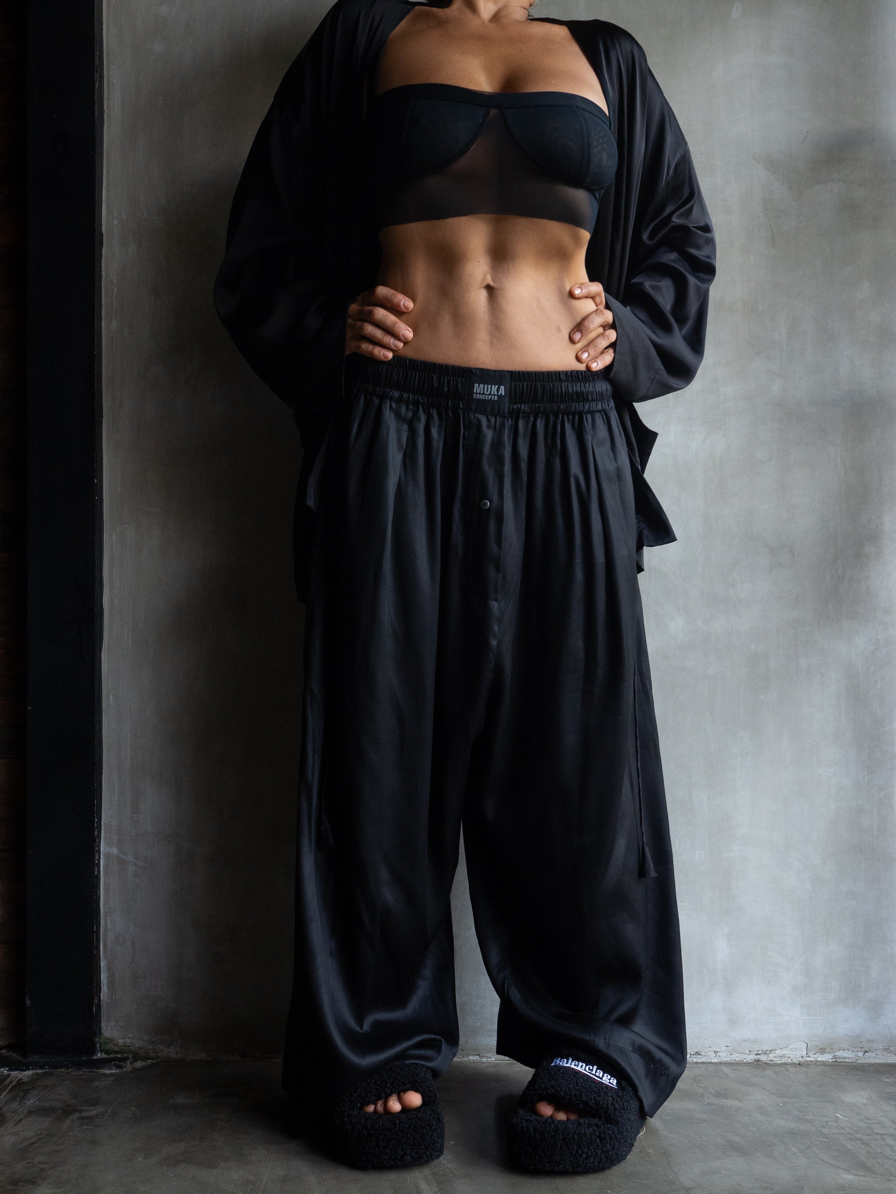 Muka Pants Japanese Viscose Satin