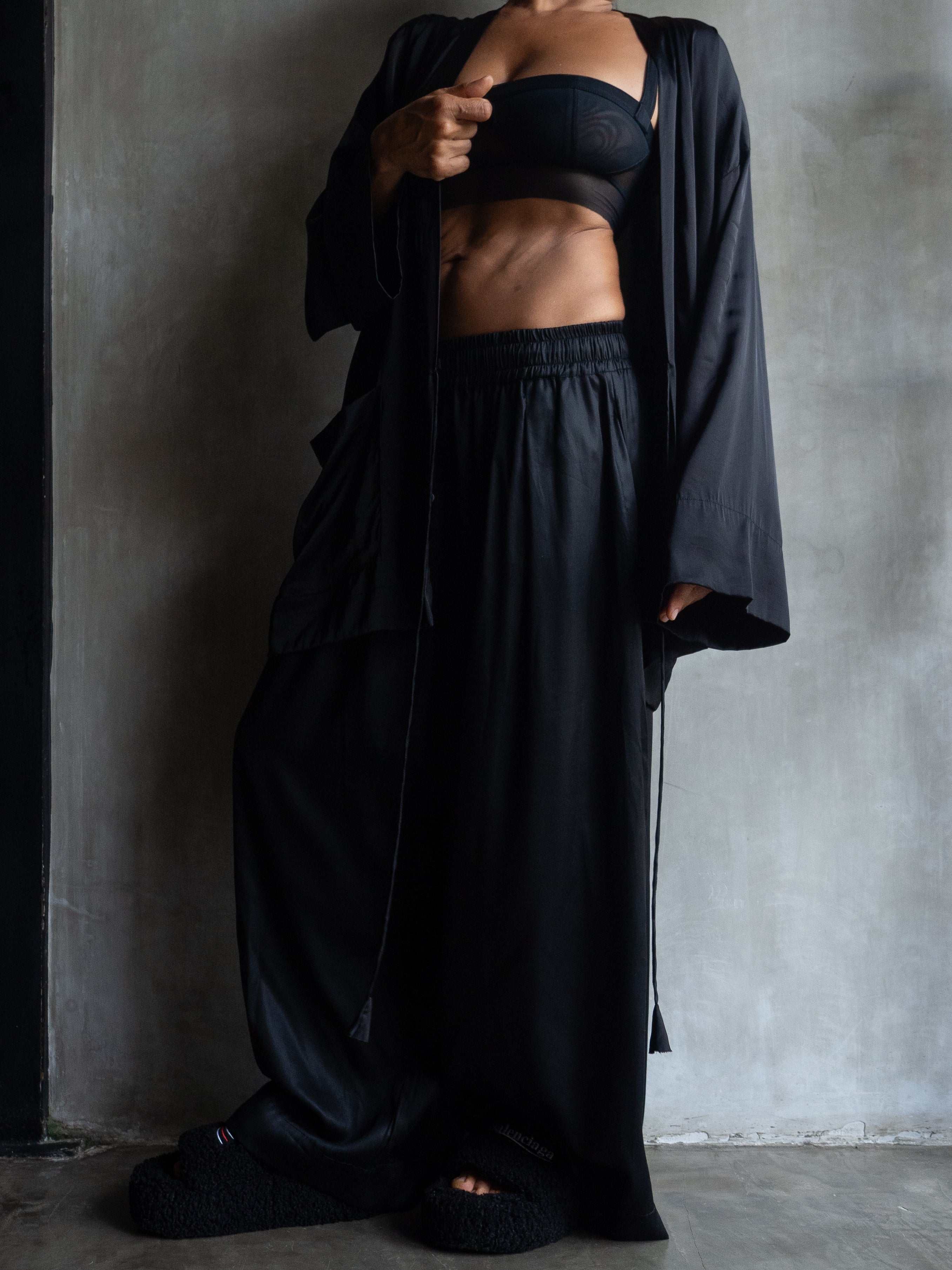 Muka Pants Japanese Viscose Satin